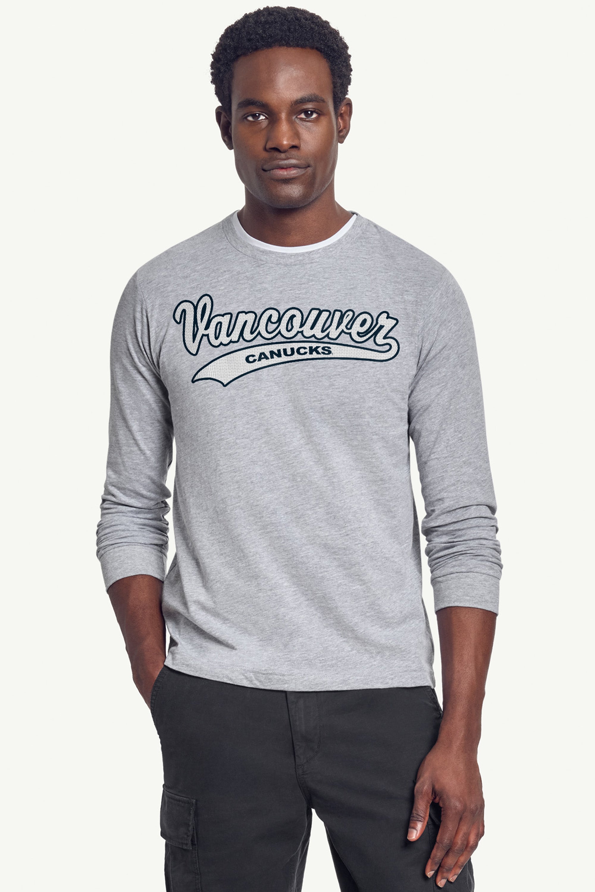 MENS VANCOUVER CANUCKS TAILSWEEP LONG SLEEVE T SHIRT View 2 | Vancouver Canucks