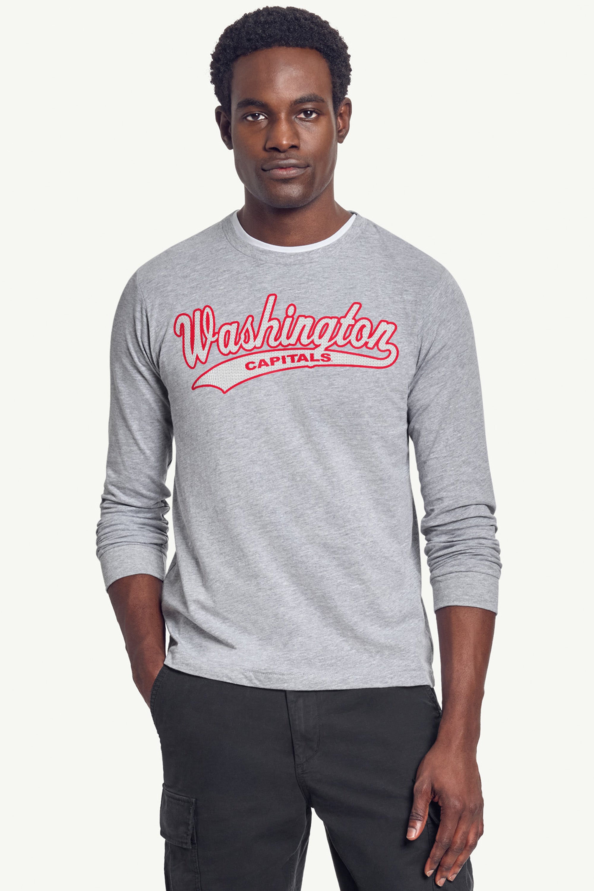 MENS WASHINGTON CAPITALS TAILSWEEP LONG SLEEVE T SHIRT View 5 | Washington Capitals