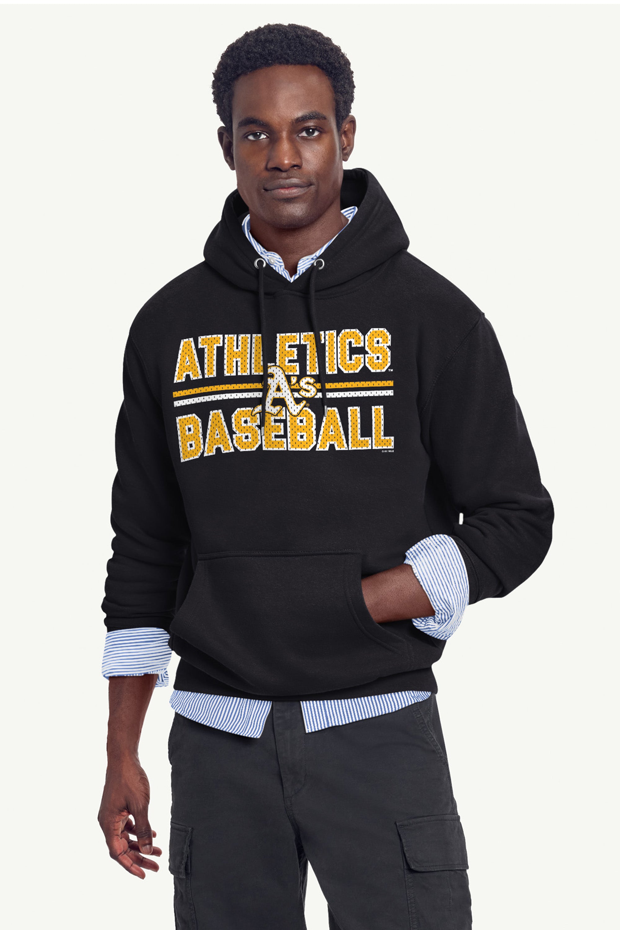 MENS ATHLETICS MESH LOOK HOODIE View 2 | Athletics