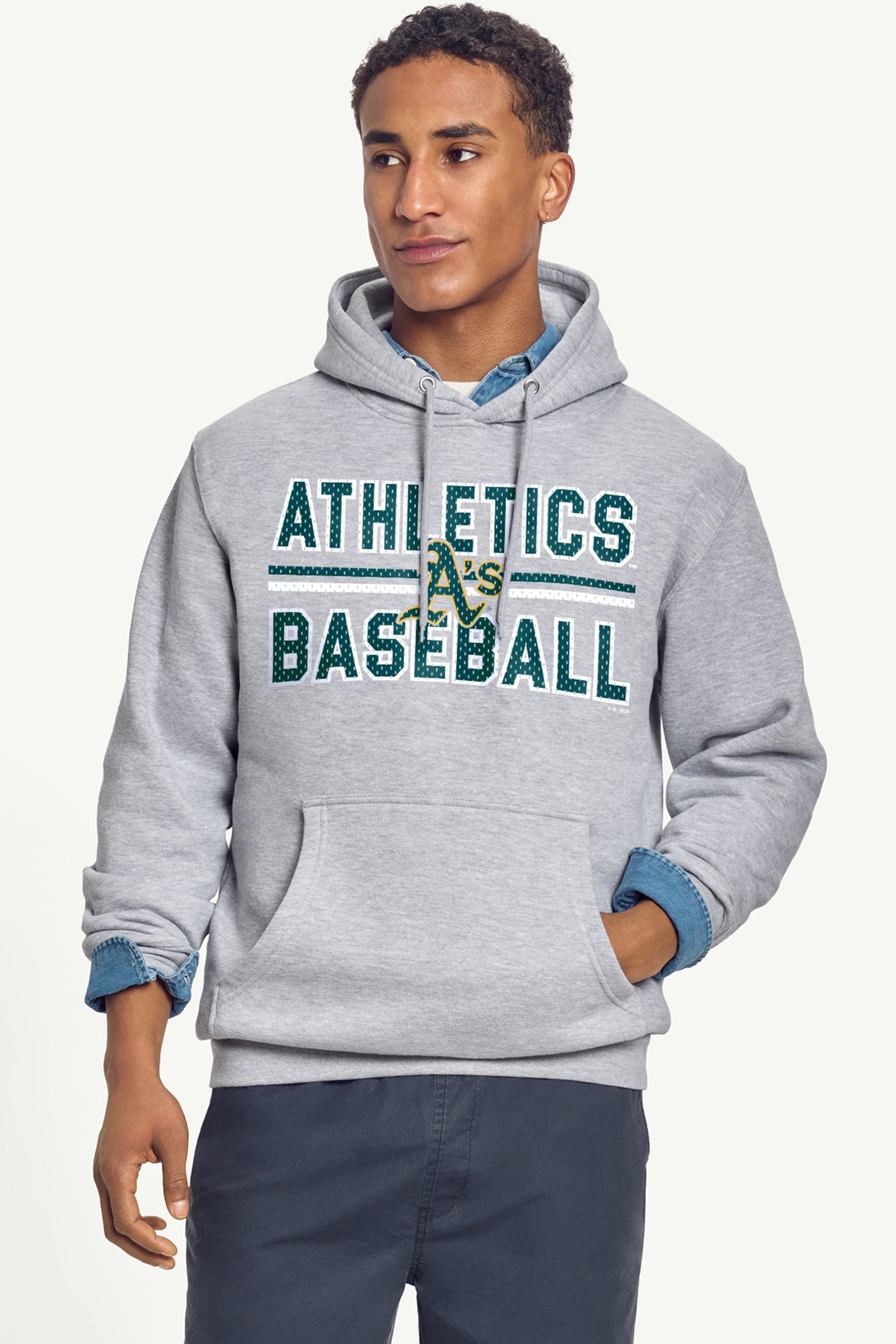 MENS ATHLETICS MESH LOOK HOODIE View 2 | Athletics