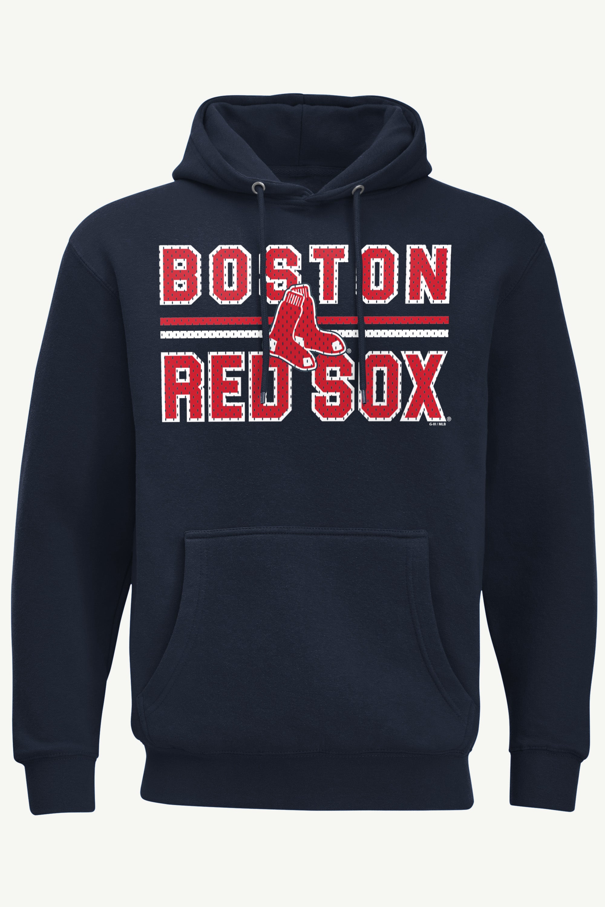MENS BOSTON RED SOX MESH LOOK HOODIE View 1 | Boston Red Sox