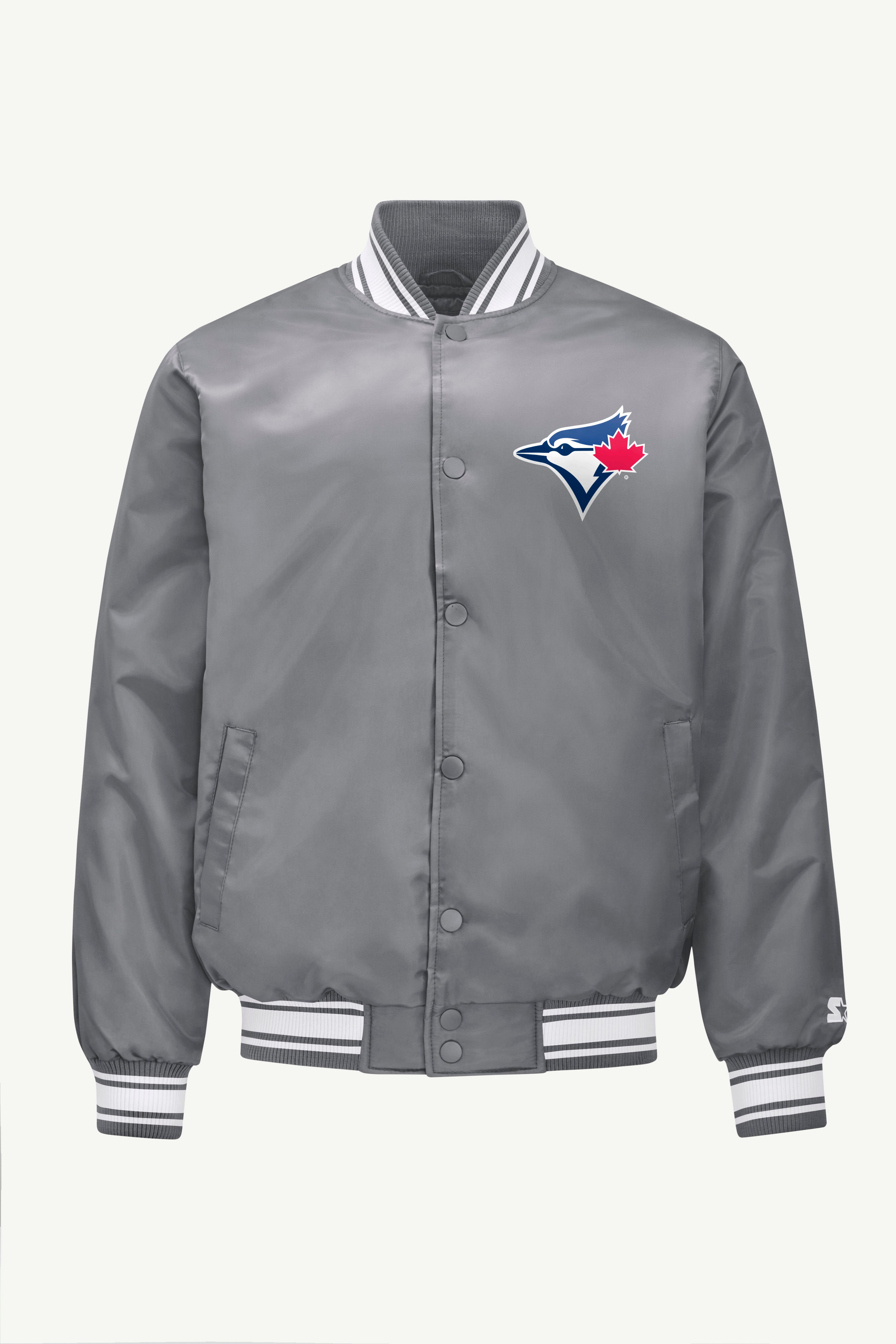 MENS TORONTO BLUE JAYS SATIN VARISTY JACKET View 4