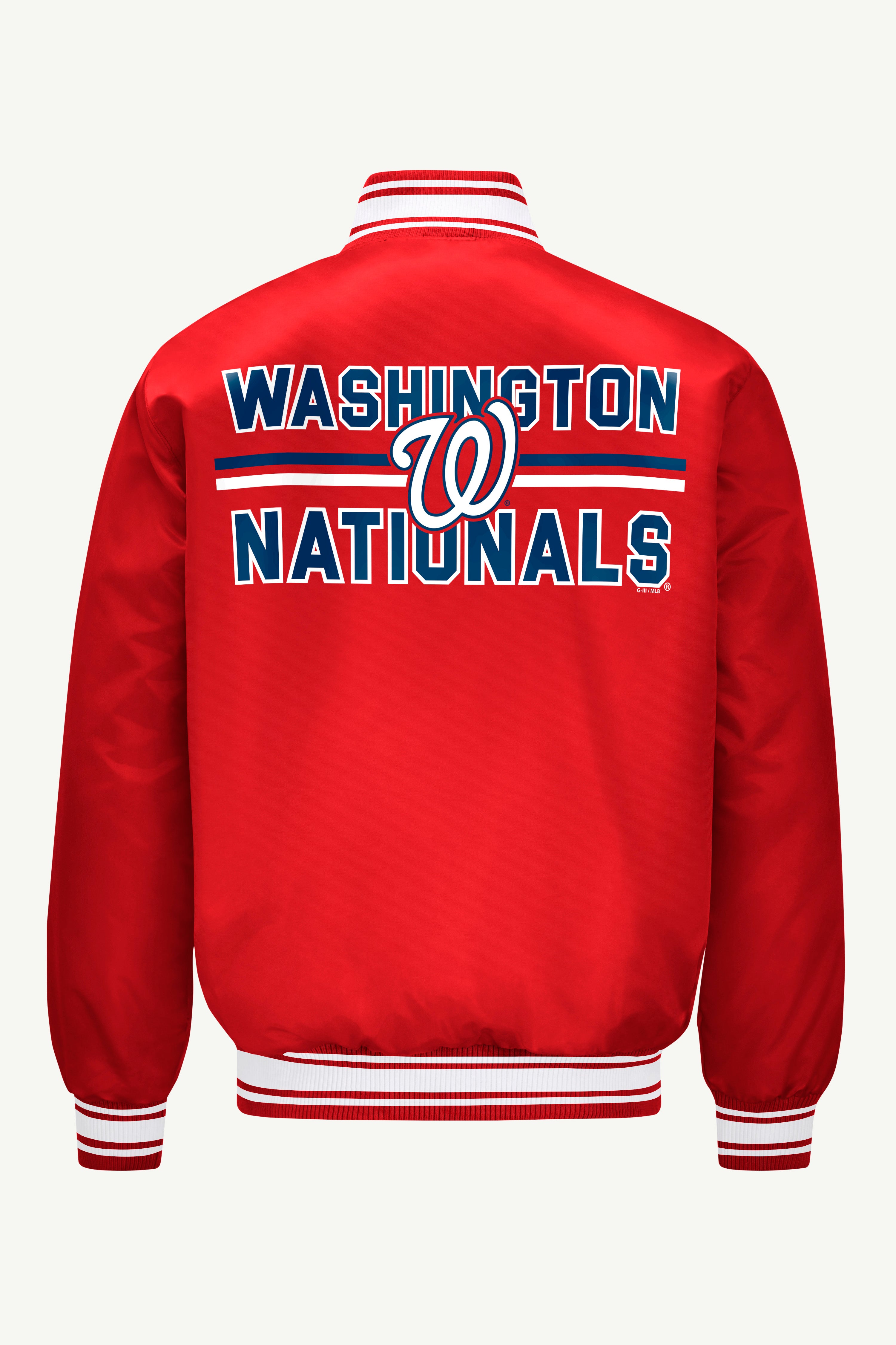 MENS WASHINGTON NATIONALS SATIN VARISTY JACKET View 3