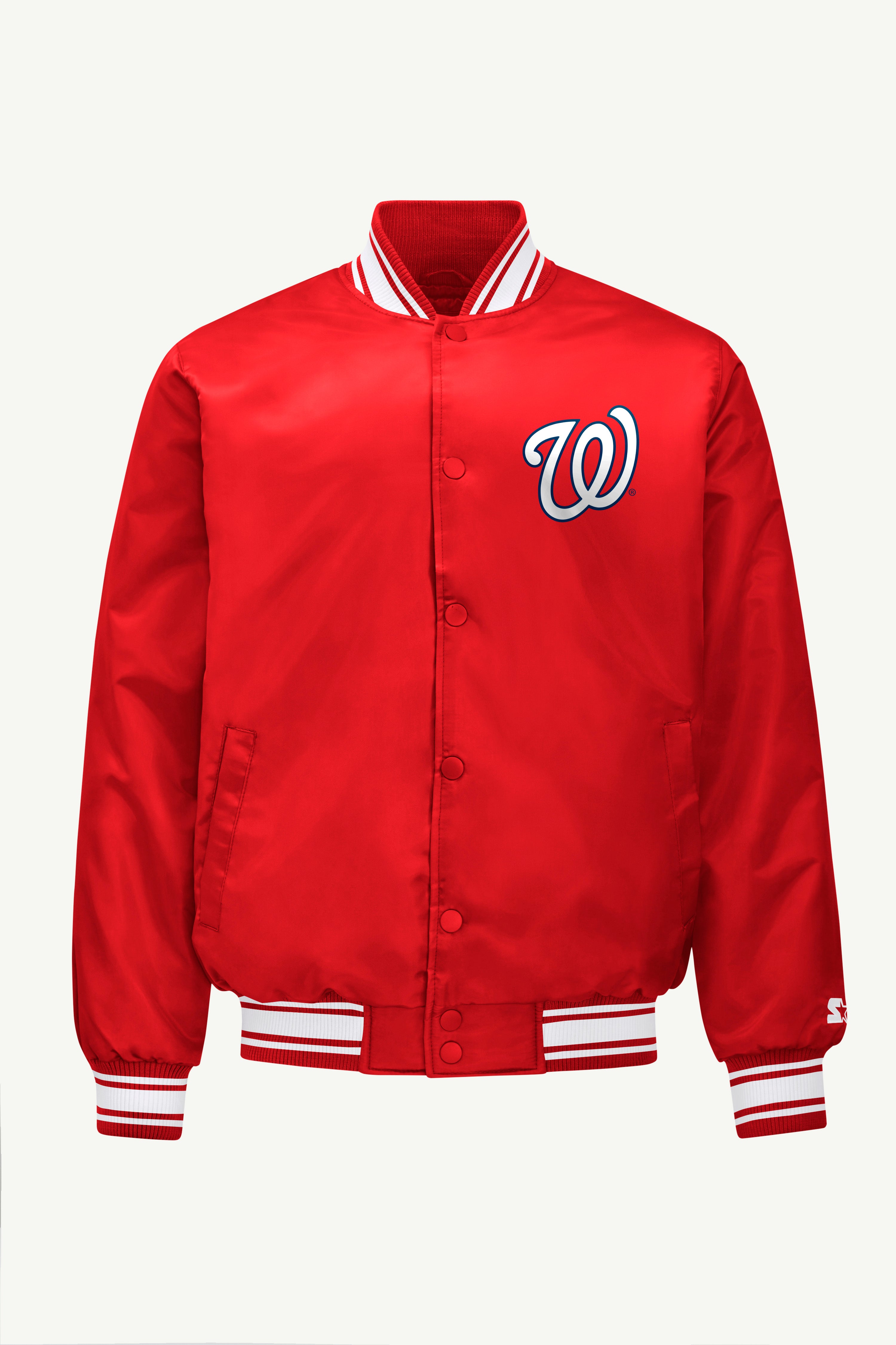 MENS WASHINGTON NATIONALS SATIN VARISTY JACKET View 4