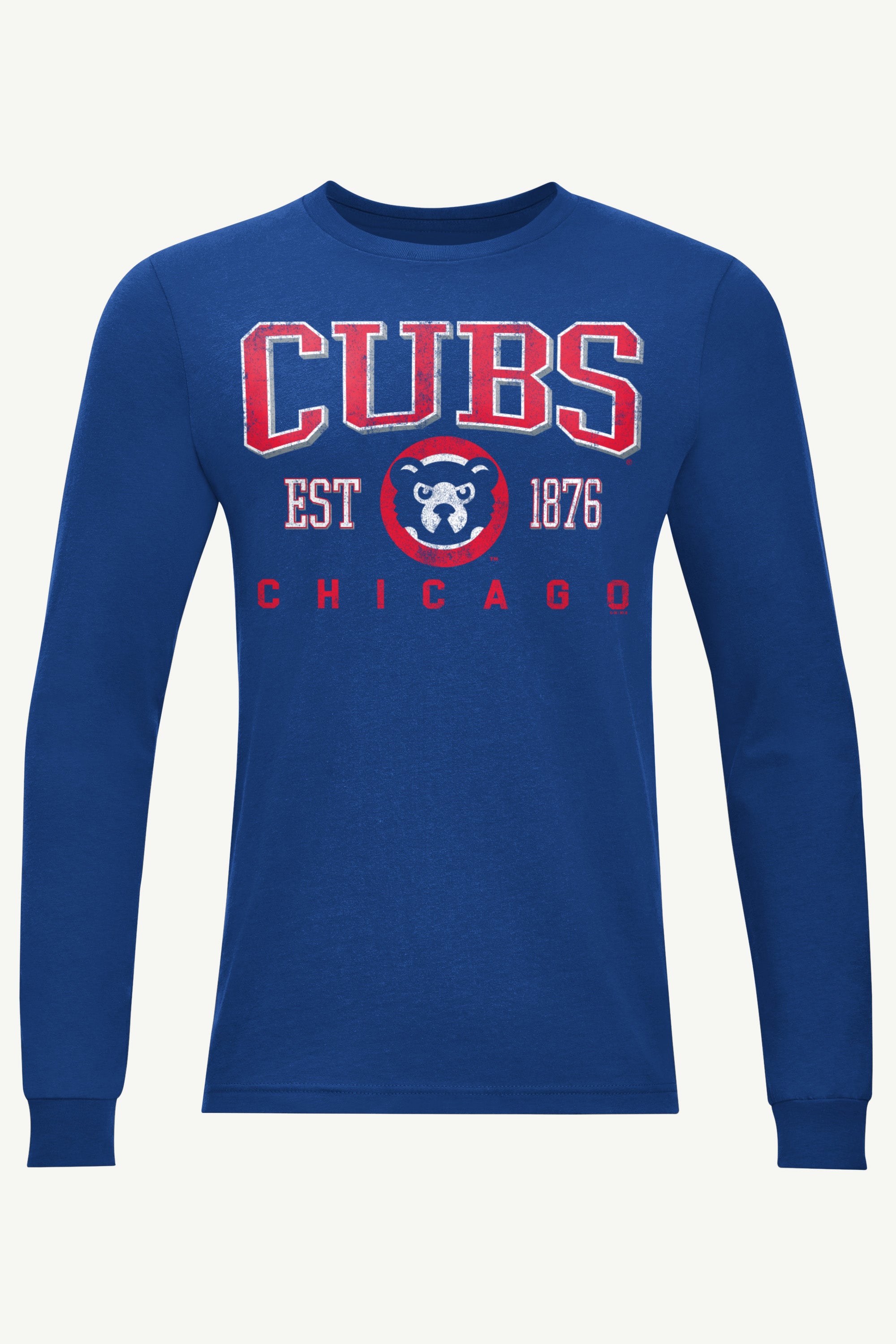 Chicago Cubs, Tees & Hoodies, Under50 Men's Chicago Cubs Retro Long Sleeve T-Shirt in Royal