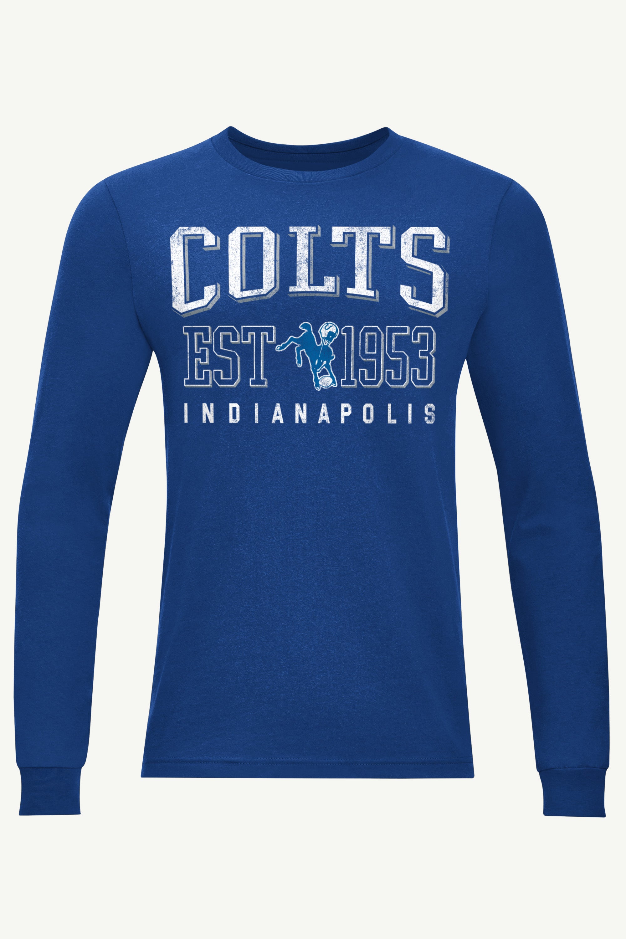 MENS INDIANAPOLIS COLTS RETRO LONG SLEEVE T SHIRT View 1 | Indianapolis Colts