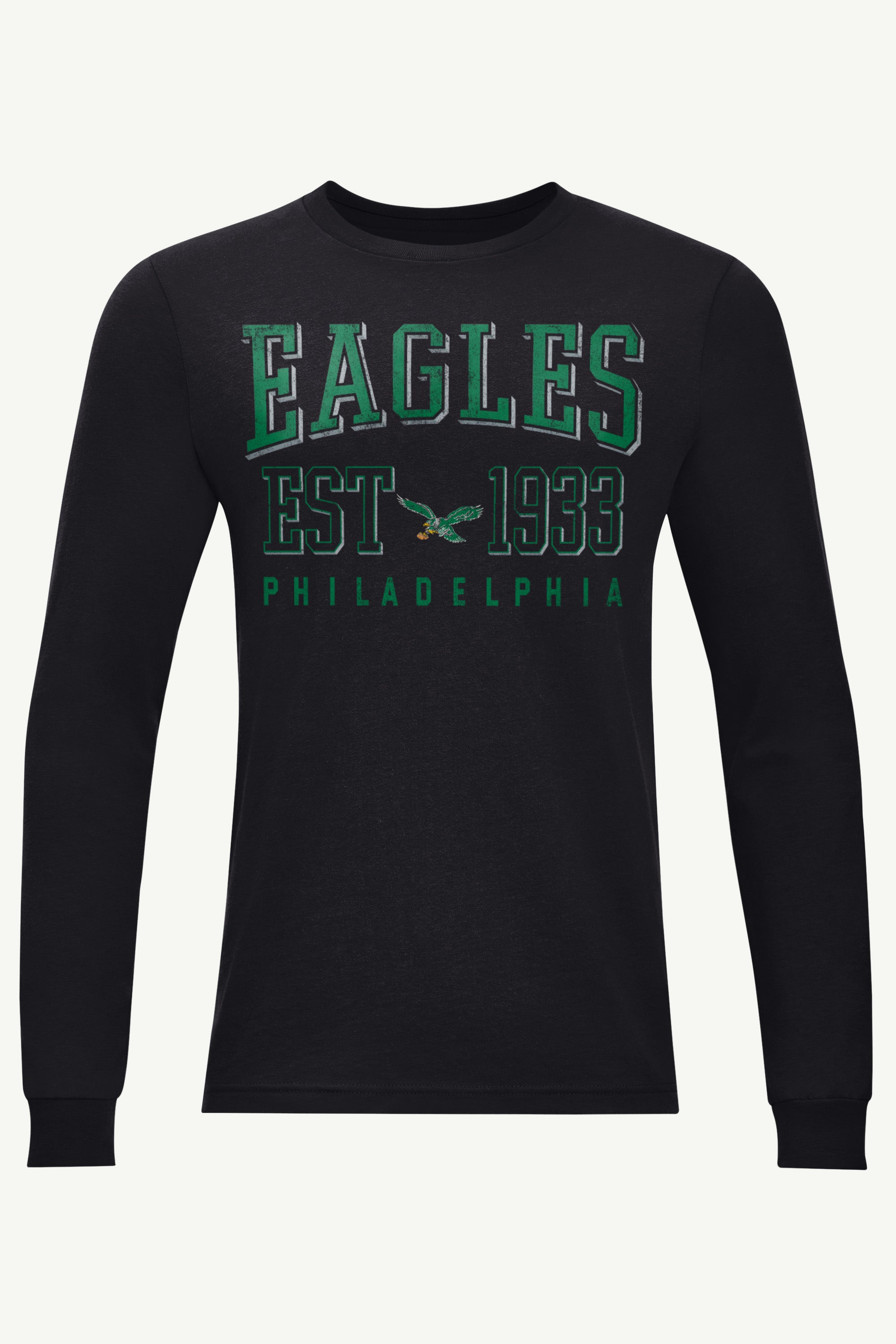 MENS PHILADELPHIA EAGLES RETRO LONG SLEEVE T SHIRT View 1 | Philadelphia Eagles