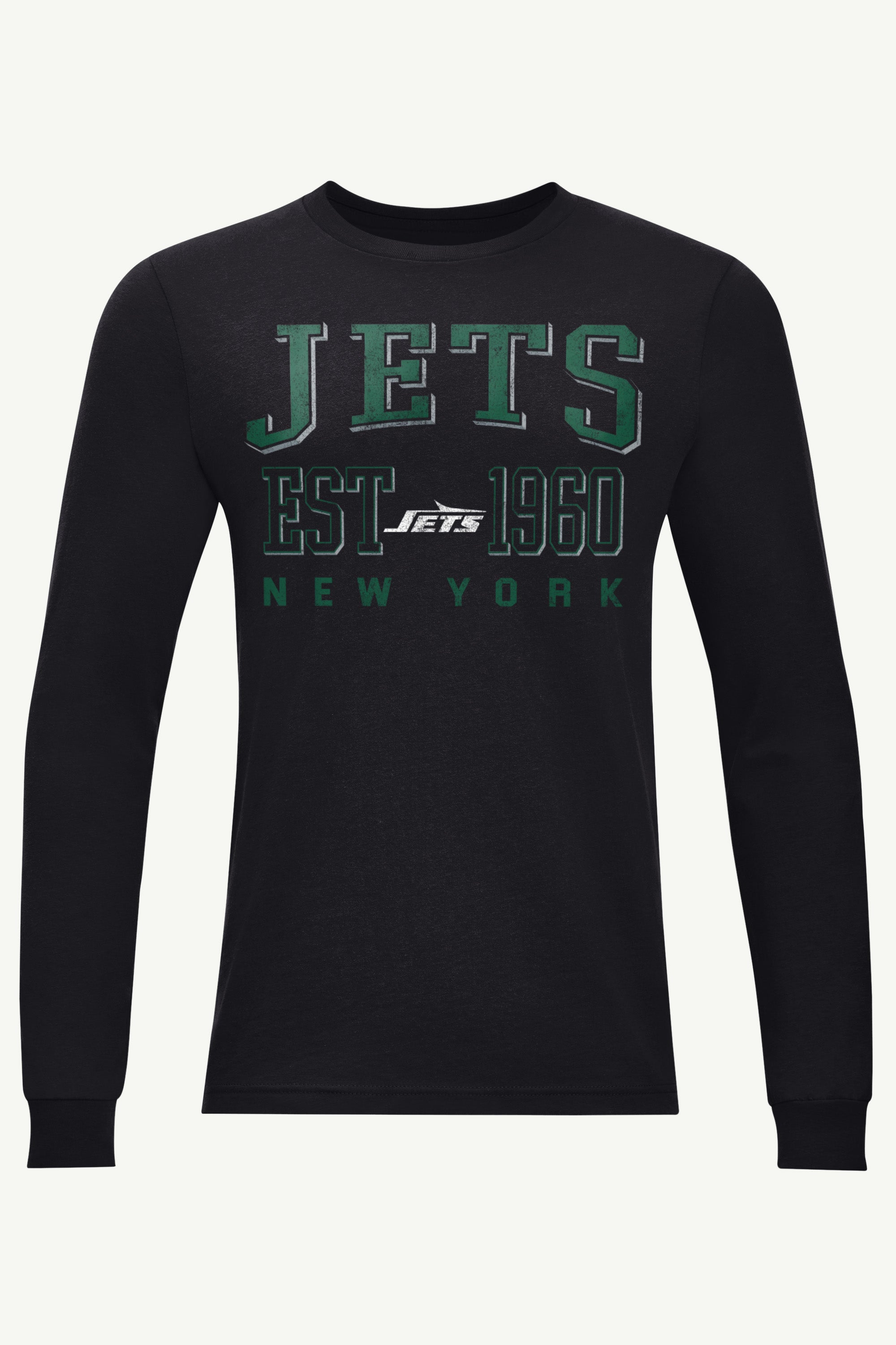 MENS NEW YORK JETS RETRO LONG SLEEVE T SHIRT View 1