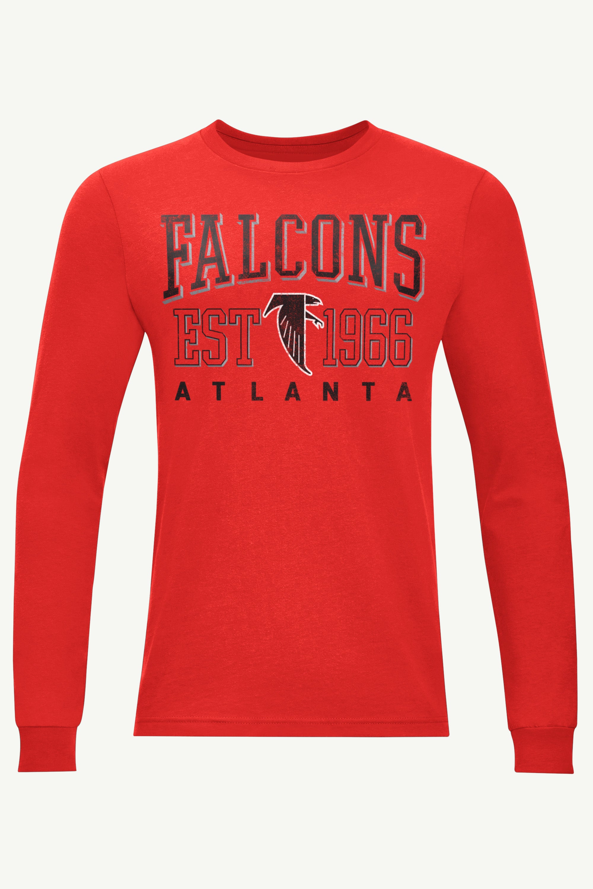 MENS ATLANTA FALCONS RETRO LONG SLEEVE T SHIRT View 1 | Men's T-Shirts
