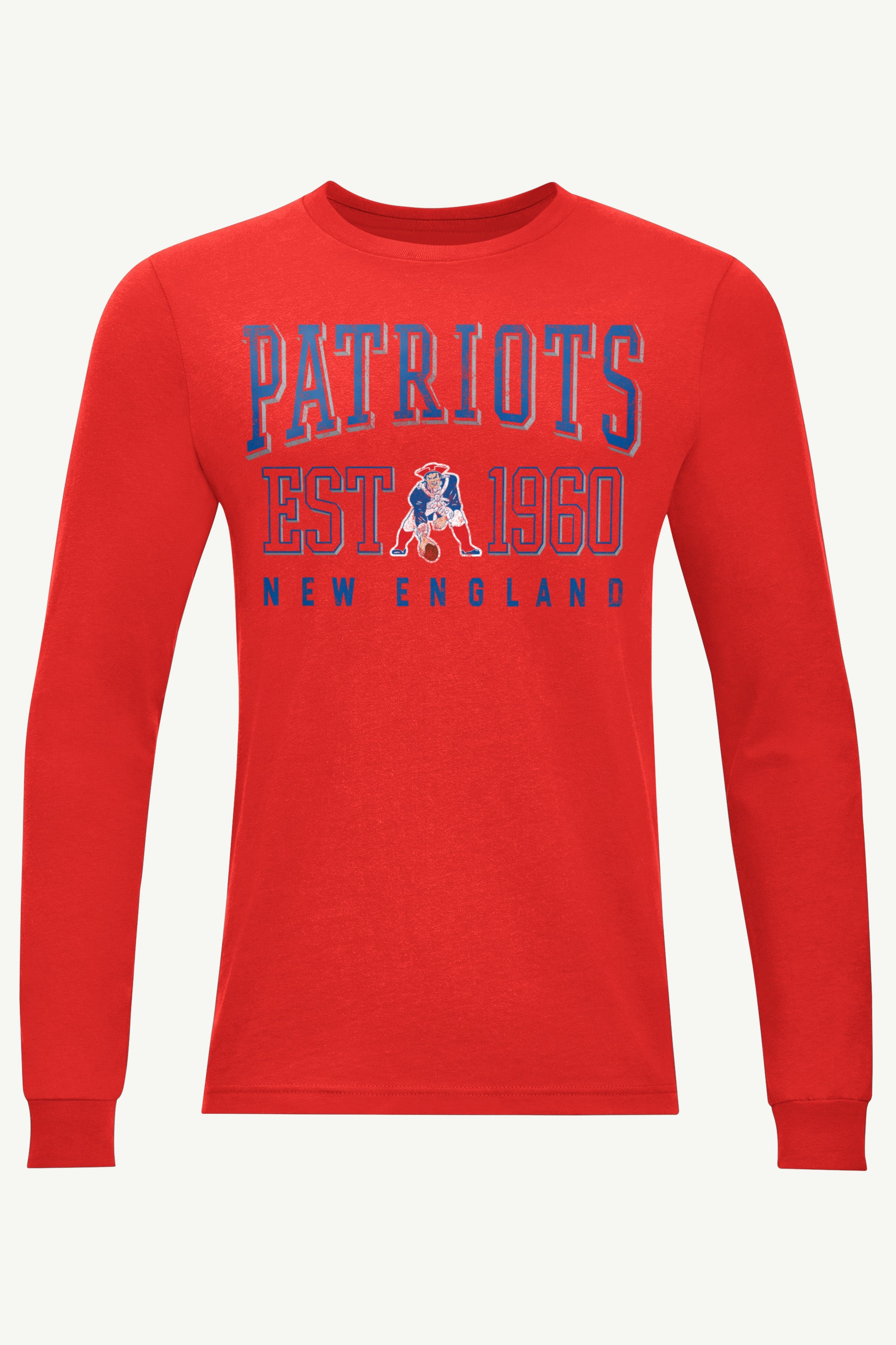 MENS NEW ENGLAND PATRIOTS RETRO LONG SLEEVE T SHIRT View 1 | New England Patriots