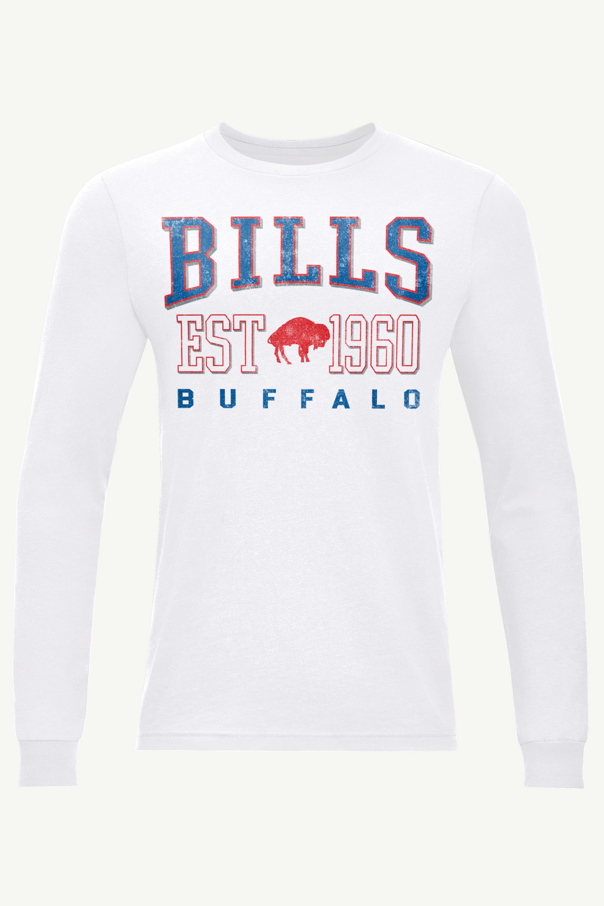 MENS BUFFALO BILLS RETRO LONG SLEEVE T SHIRT View 1 | Buffalo Bills
