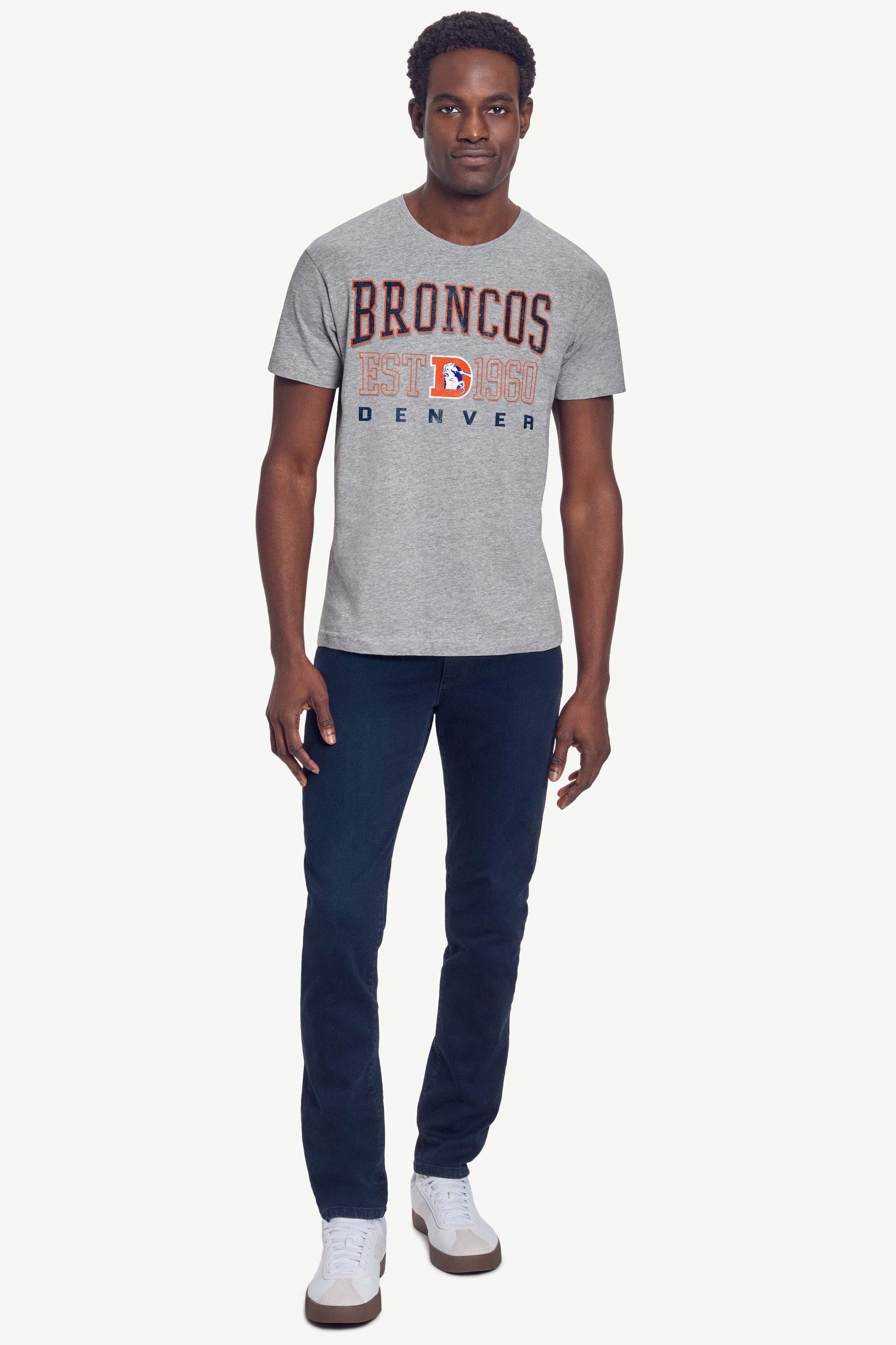 MENS DENVER BRONCOS RETRO T SHIRT View 3