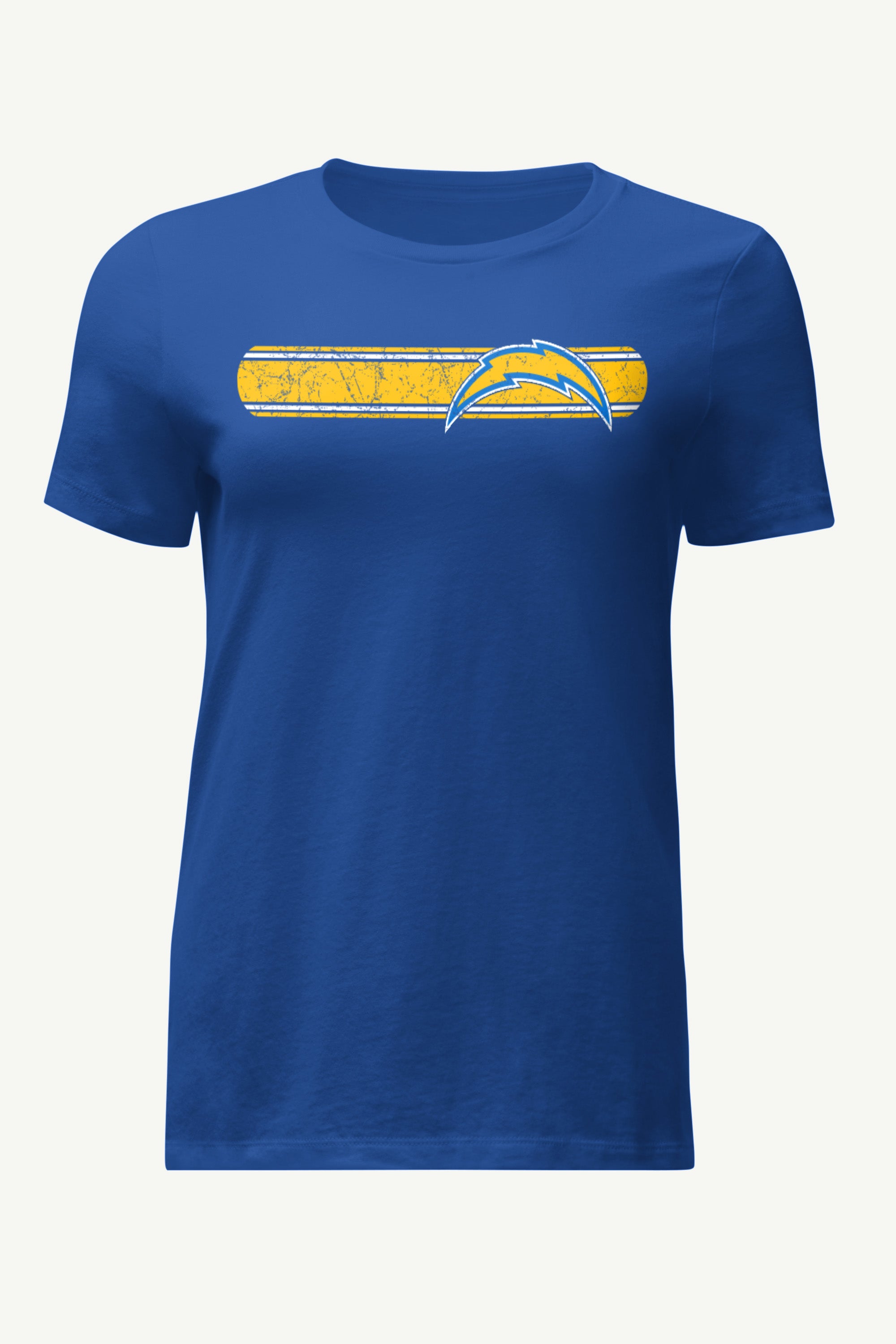 WOMENS LOS ANGELES CHARGERS STRIPE T SHIRT View 1 | NFL WOMENS LOS ANGELES CHARGERS STRIPE T SHIRT View 1 | NFL