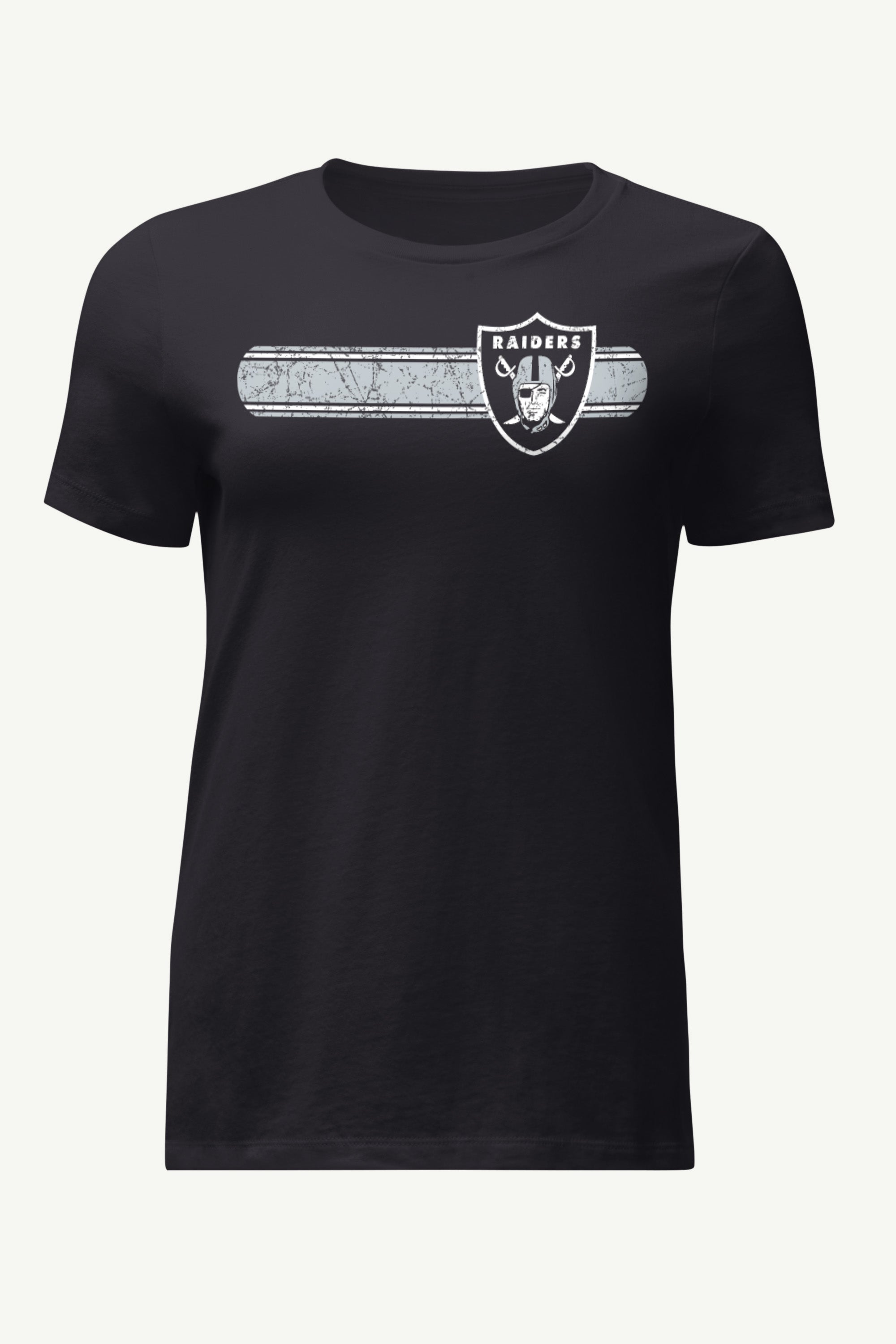 WOMENS LAS VEGAS RAIDERS STRIPE T SHIRT View 1 | Las Vegas Raiders