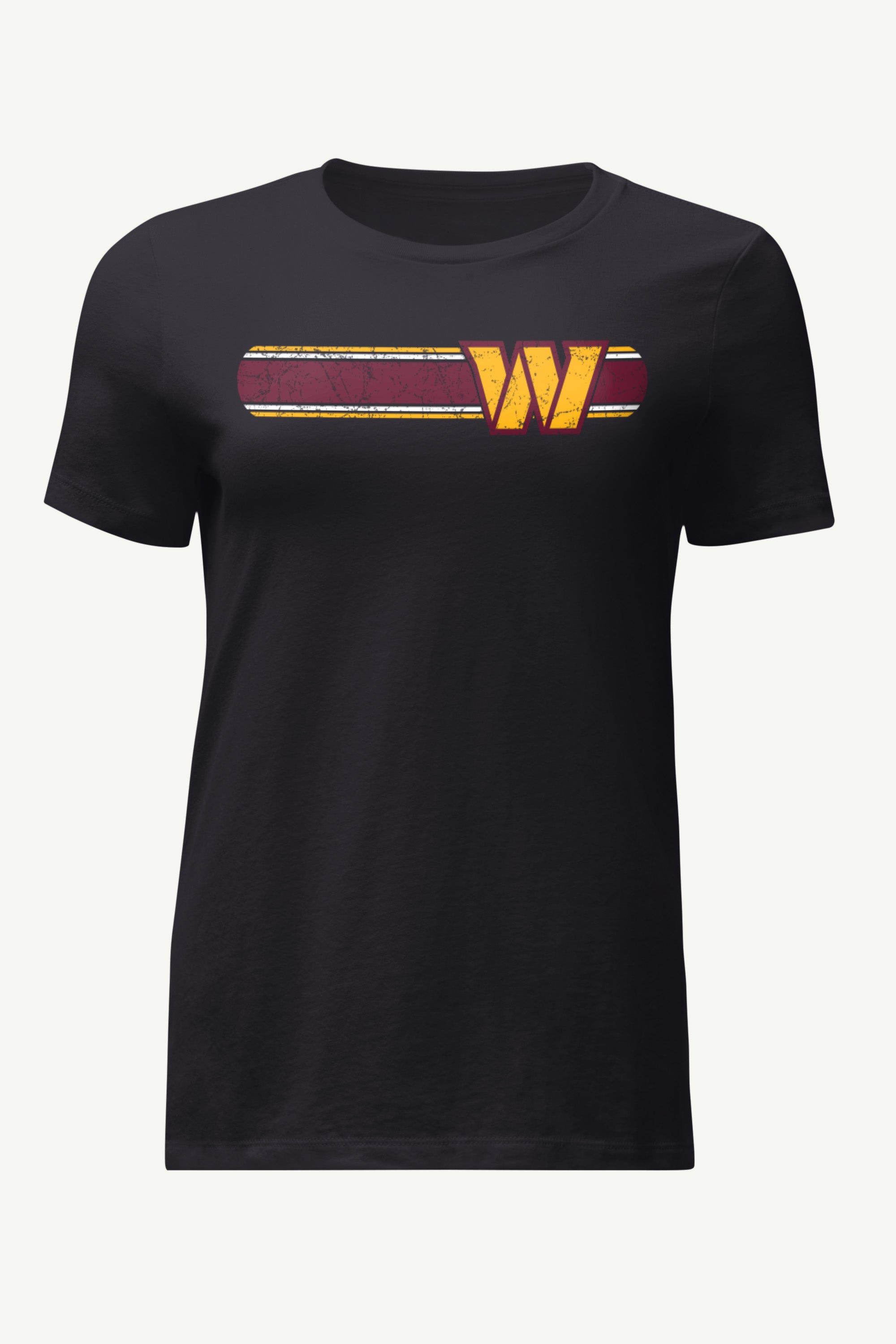 WOMENS WASHINGTON COMMANDERS STRIPE T SHIRT View 1 | NFL WOMENS WASHINGTON COMMANDERS STRIPE T SHIRT View 1 | NFL