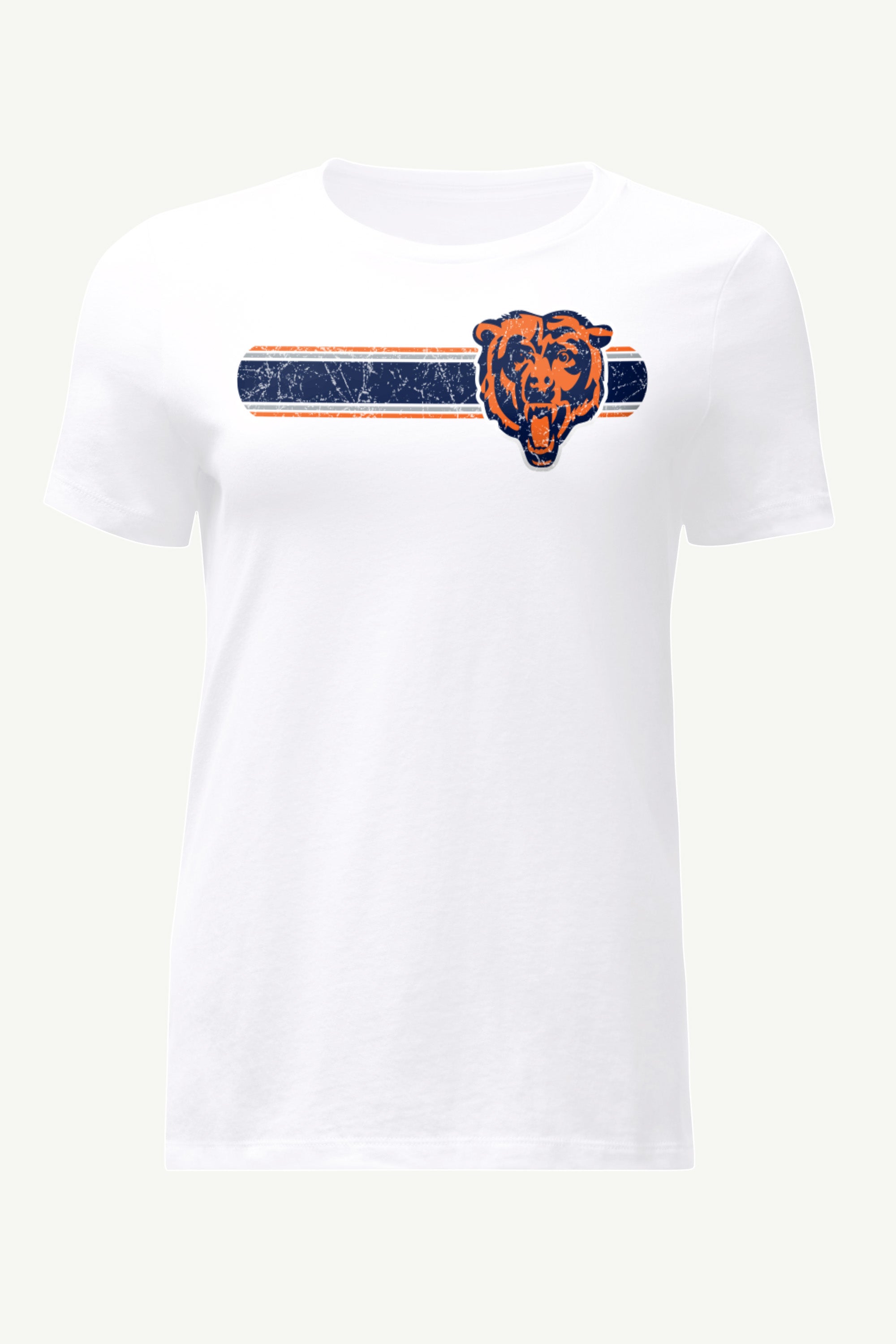 WOMENS CHICAGO BEARS STRIPE T SHIRT View 1 | NFL WOMENS CHICAGO BEARS STRIPE T SHIRT View 1 | NFL