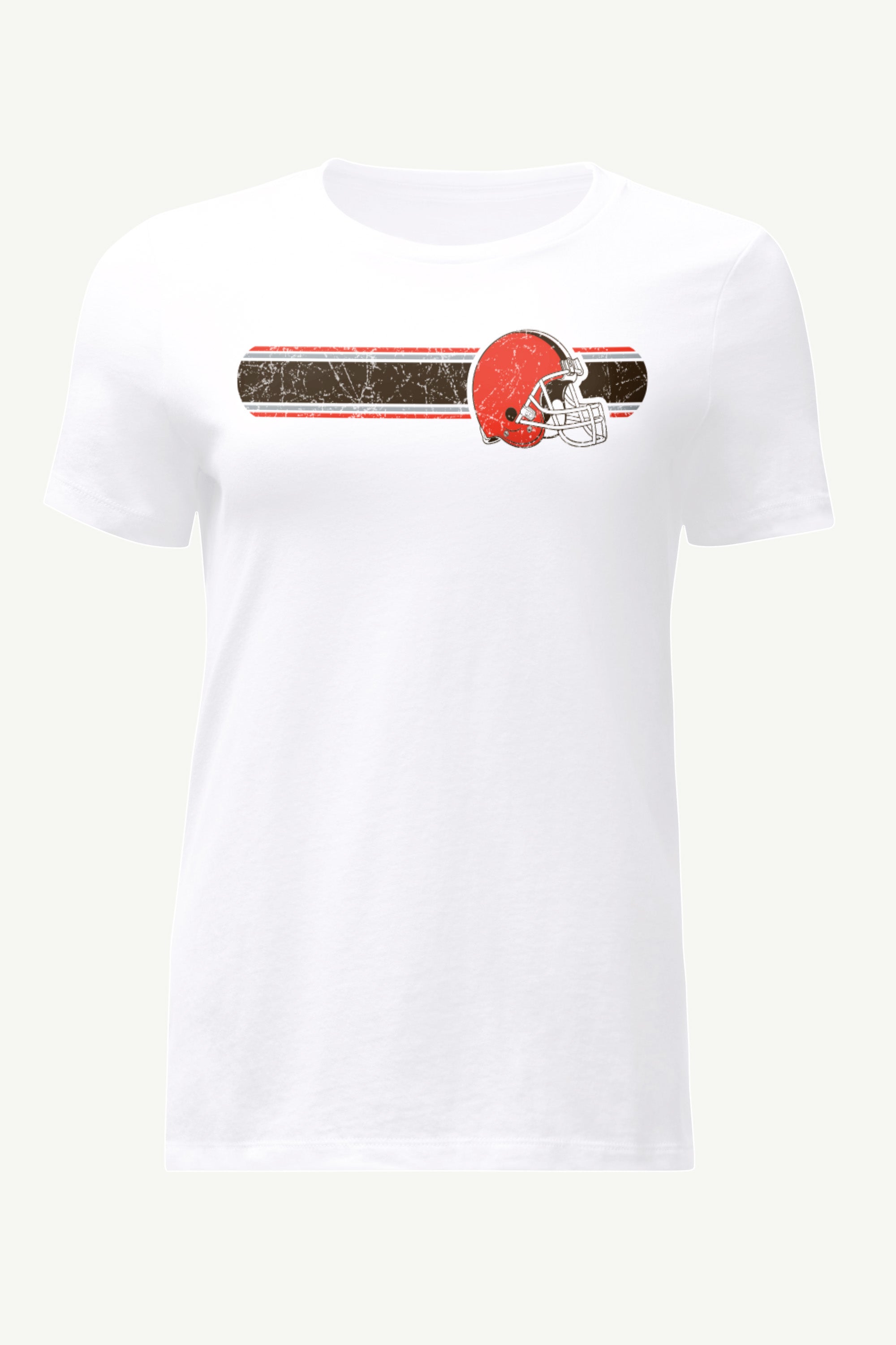 WOMENS CLEVELAND BROWNS STRIPE T SHIRT View 1 | NFL WOMENS CLEVELAND BROWNS STRIPE T SHIRT View 1 | NFL