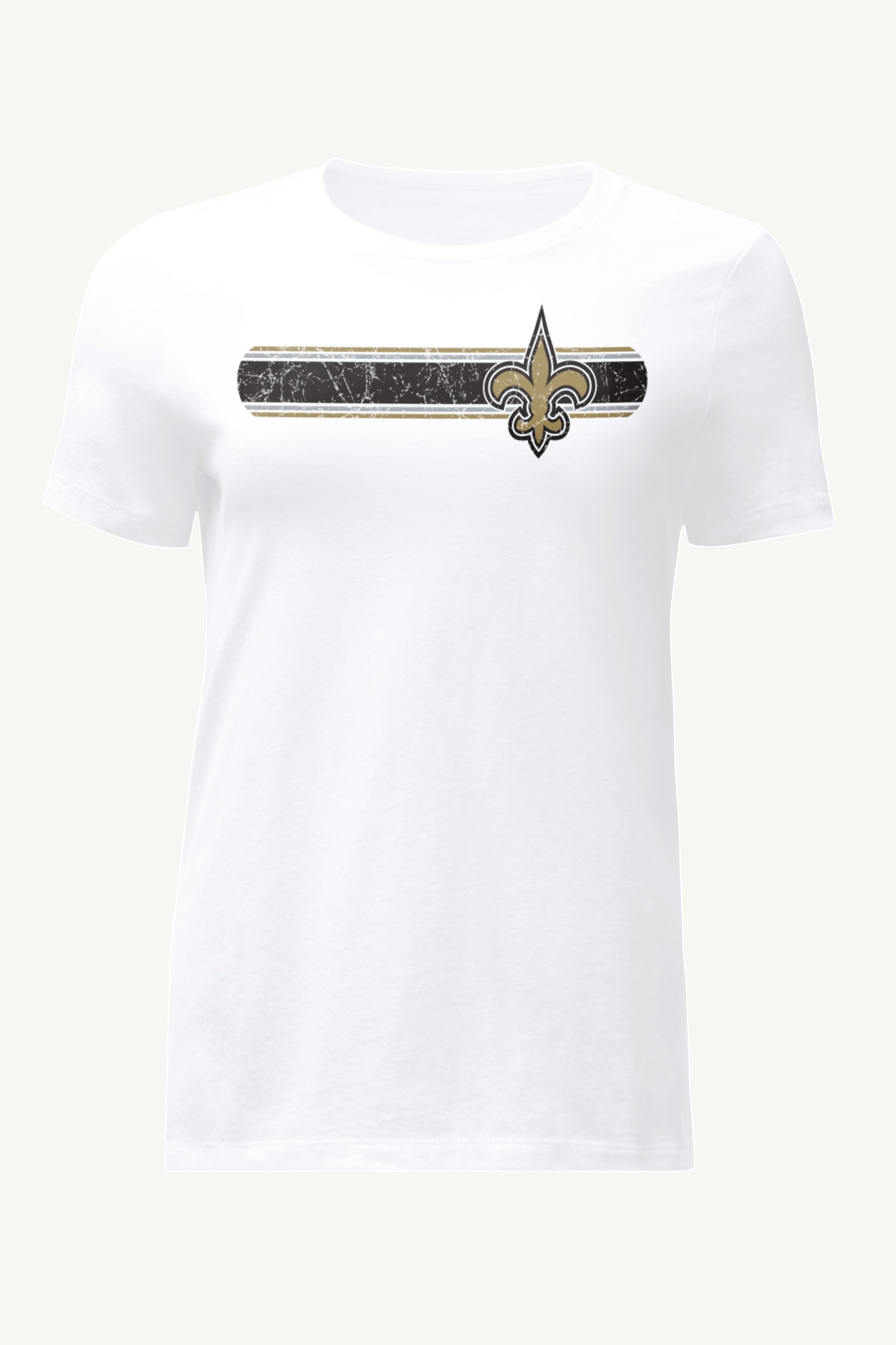 WOMENS NEW ORLEANS SAINTS STRIPE T SHIRT View 1 | NFL WOMENS NEW ORLEANS SAINTS STRIPE T SHIRT View 1 | NFL