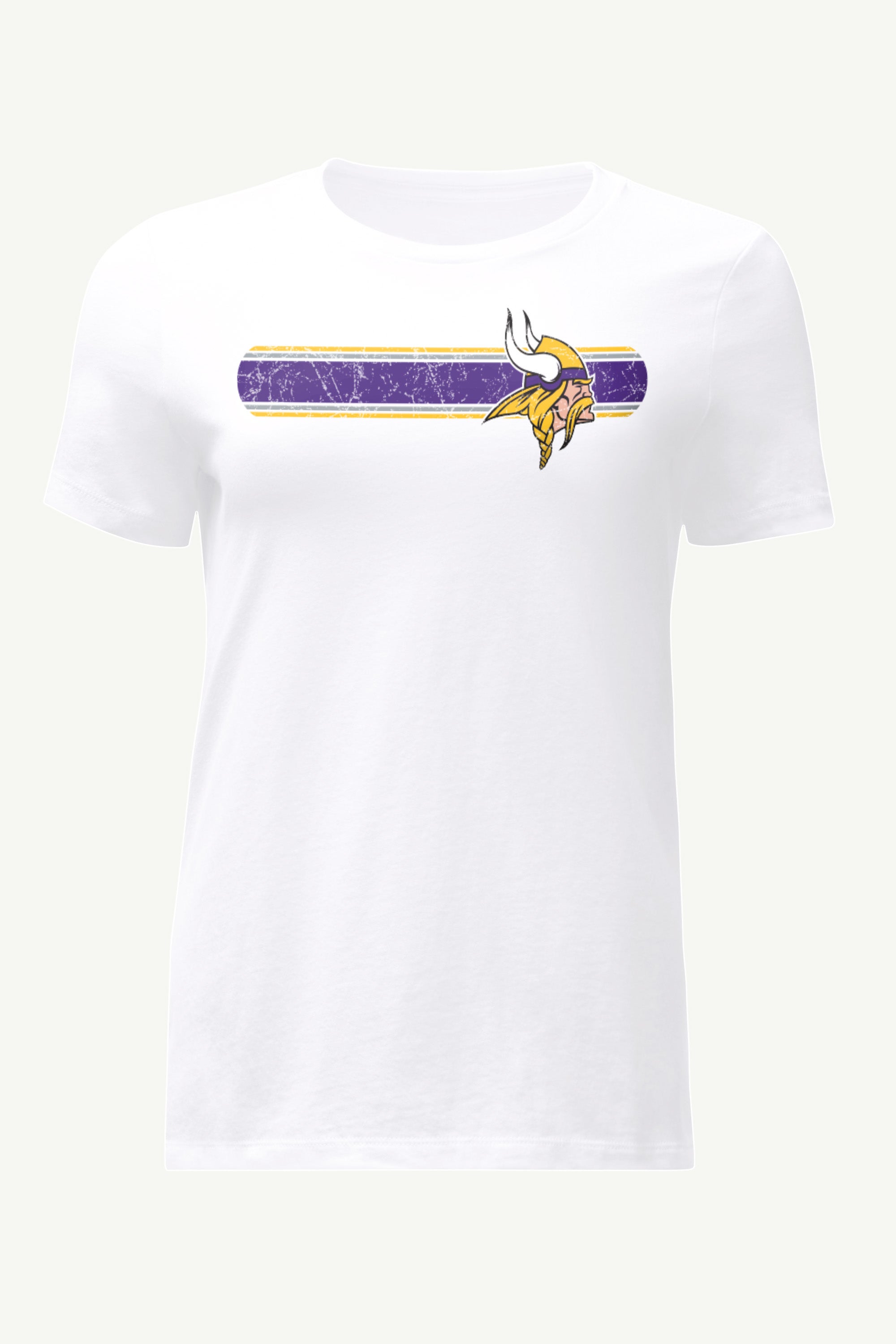 WOMENS MINNESOTA VIKINGS STRIPE T SHIRT View 1 | NFL WOMENS MINNESOTA VIKINGS STRIPE T SHIRT View 1 | NFL