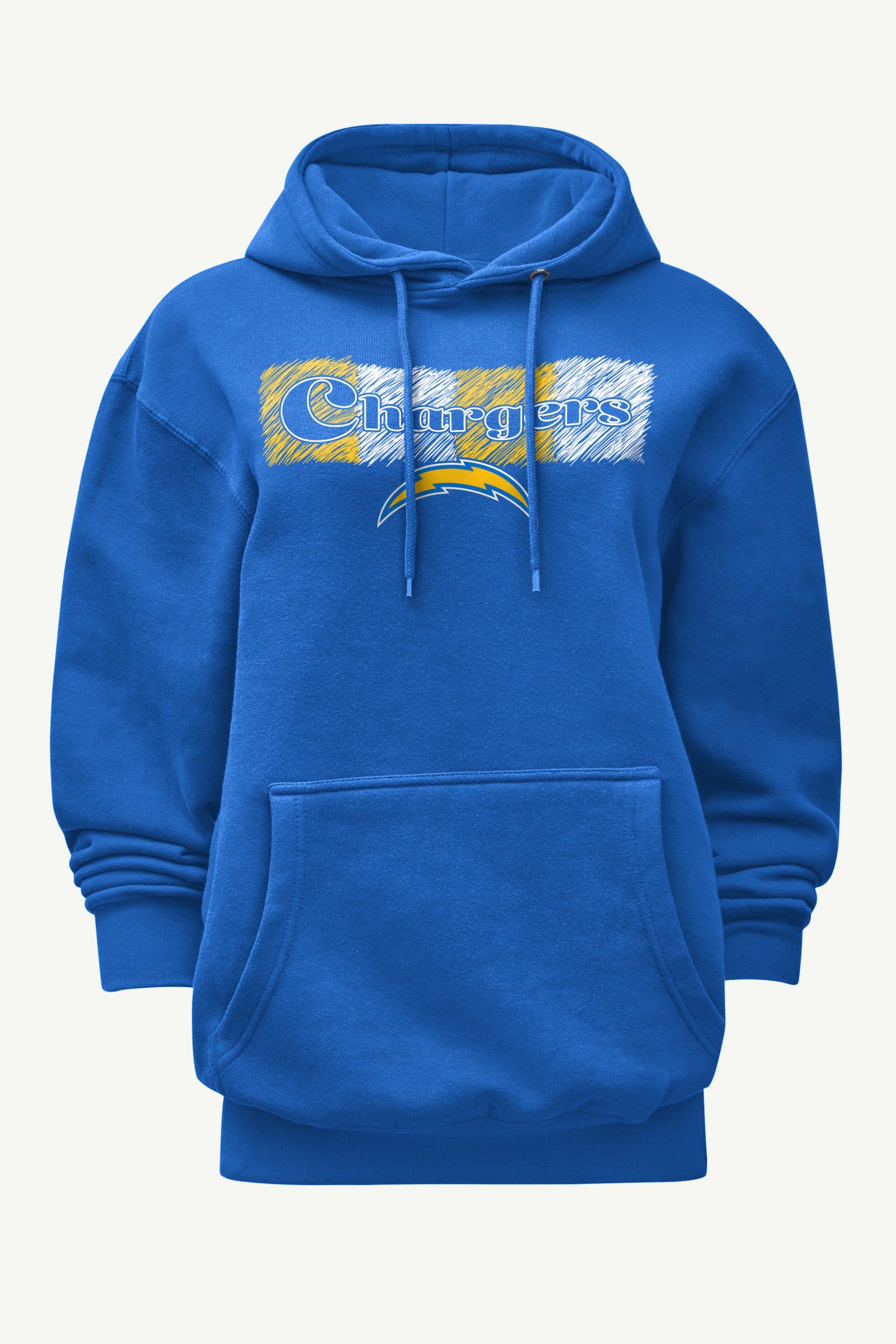 WOMENS LOS ANGELES CHARGERS COLOR SHADDING HOODIE View 1 | Los Angeles Chargers