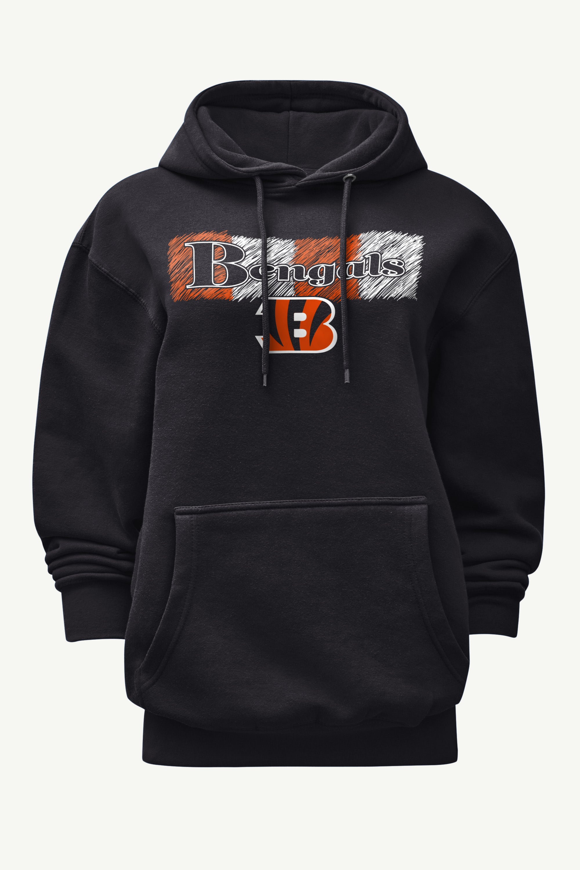 WOMENS CINCINATI BENGALS COLOR SHADING HOODIE View 1 | Cincinnati Bengals