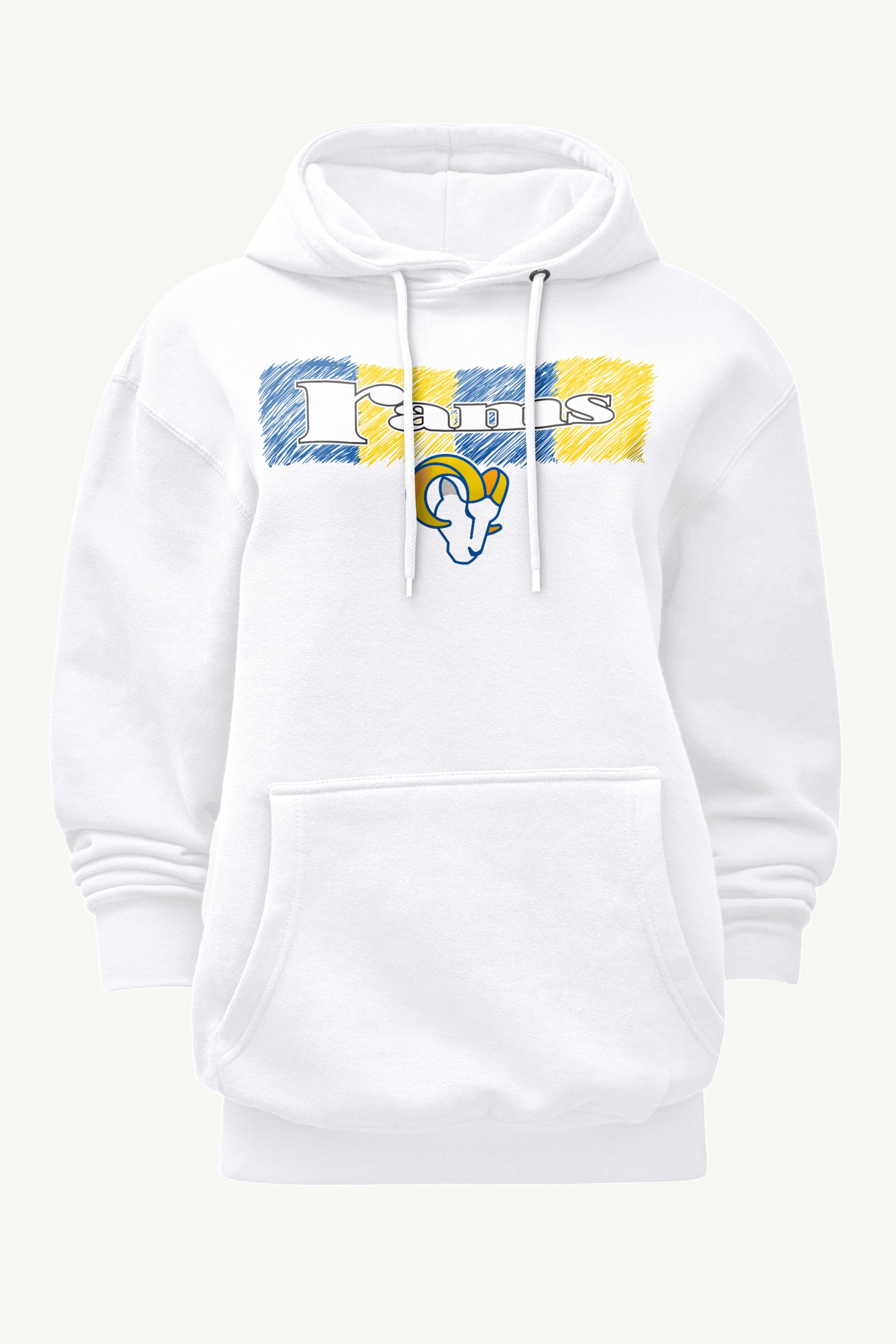 WOMENS LOS ANGELES RAMS COLOR SHADDING HOODIE View 1 | Los Angeles Rams