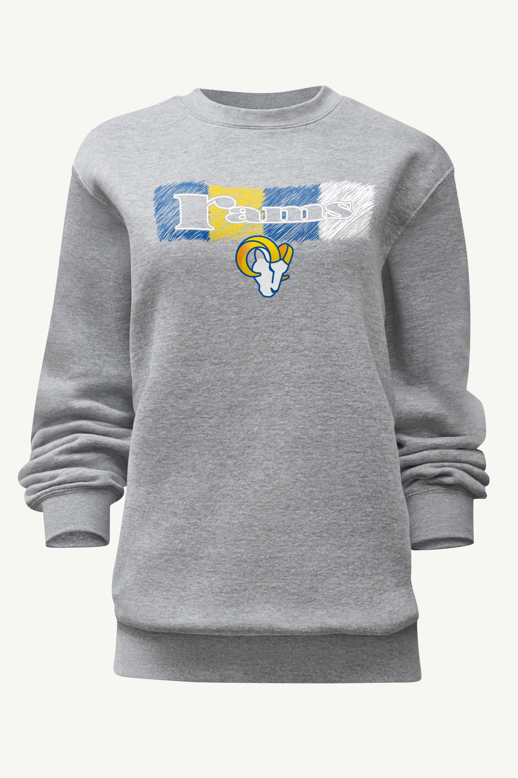 WOMENS LOS ANGELES RAMS COLOR SHADDING SWEATSHIRT View 1 | Los Angeles Rams