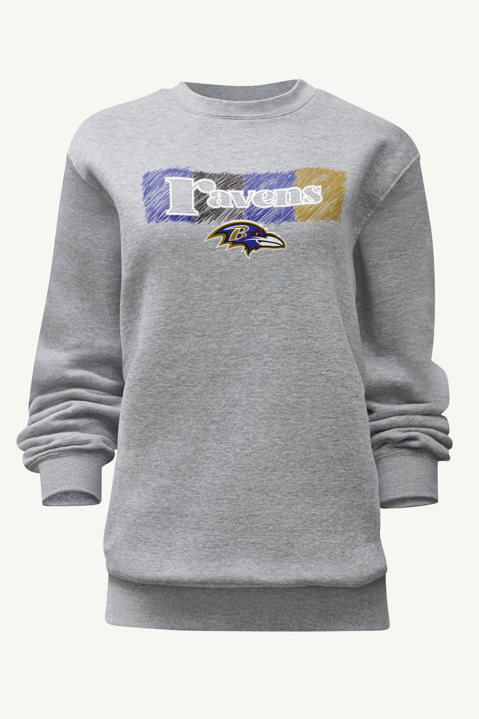 WOMENS BALTIMORE RAVENS COLOR SHADDING SWEATSHIRT View 1 | Baltimore Ravens