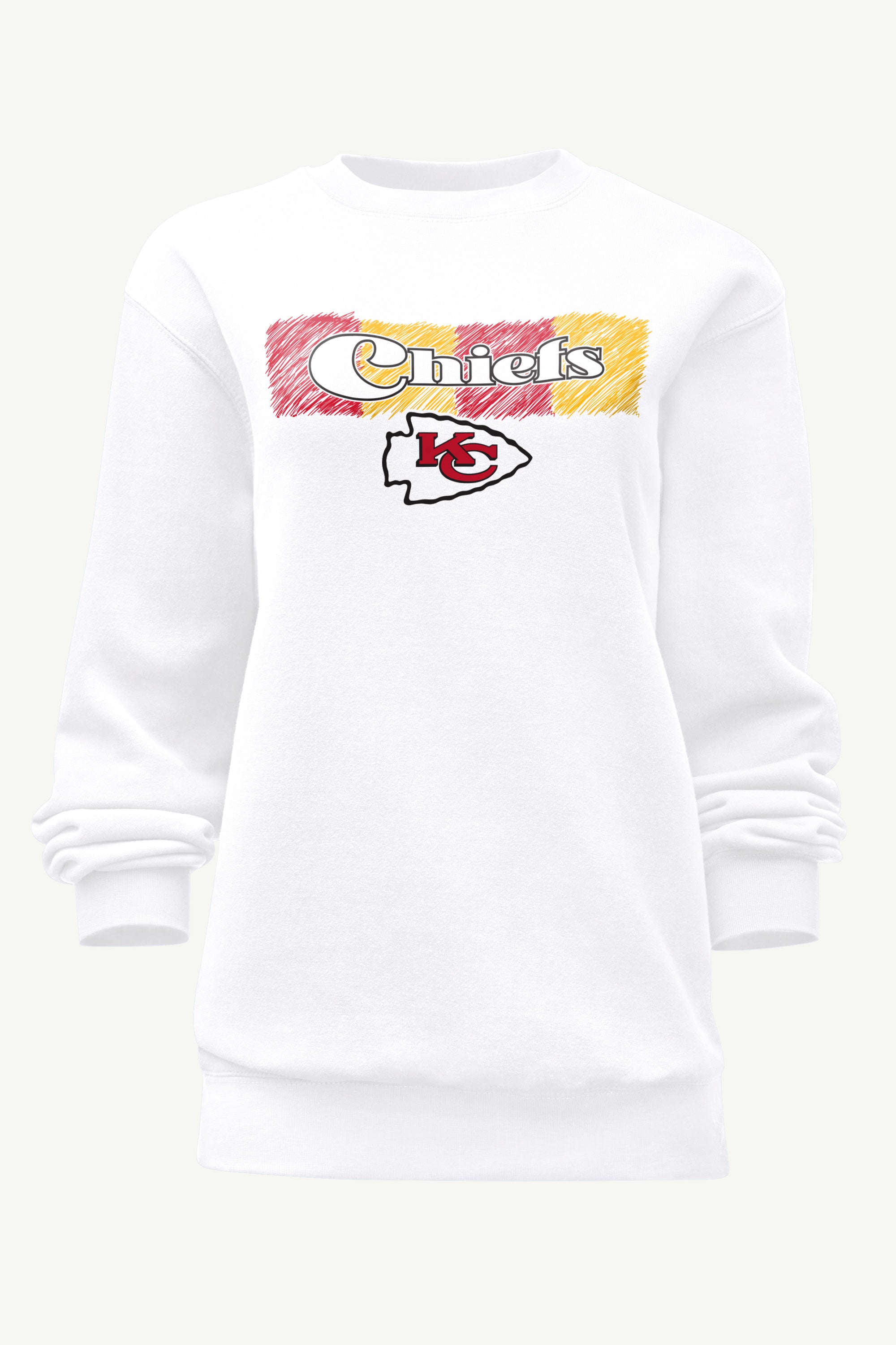 WOMENS KANSAS CITY CHIEFS COLOR SHADDING SWEATSHIRT View 1 | Kansas City Chiefs
