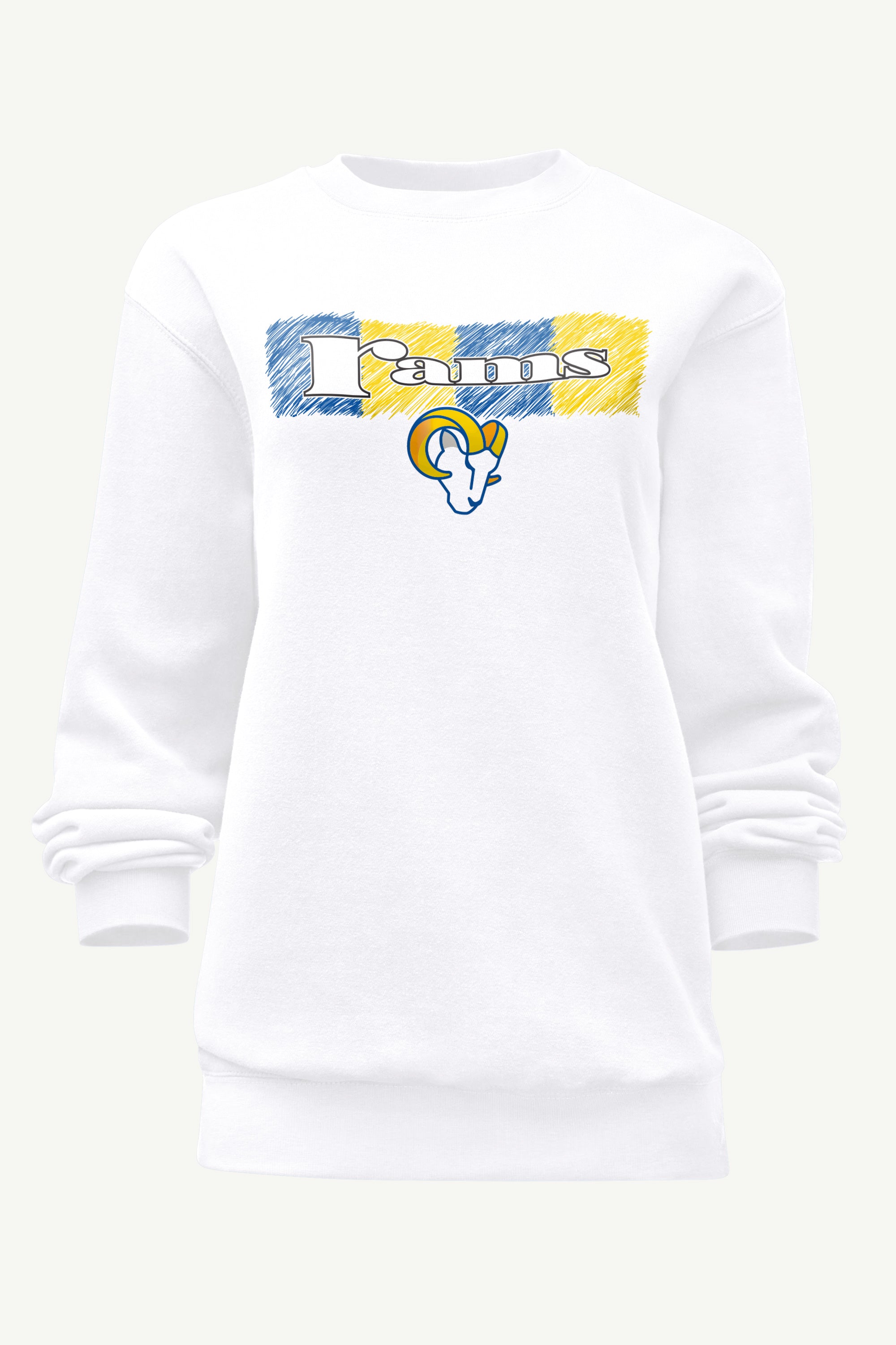 WOMENS LOS ANGELES RAMS COLOR SHADDING SWEATSHIRT View 1 | Los Angeles Rams