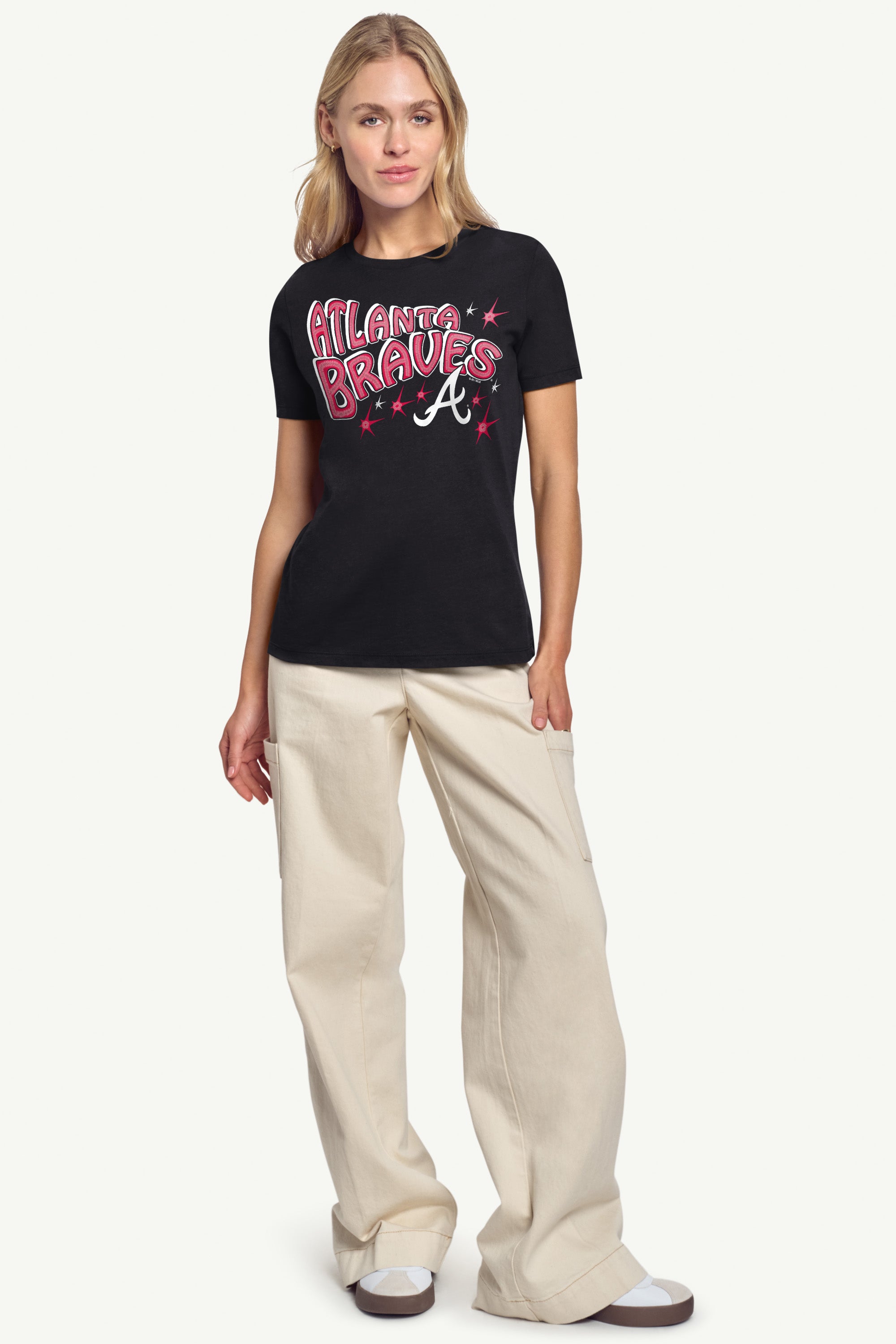 WOMENS ATLANTA BRAVES FIREWORKS T SHIRT View 4 | MLB