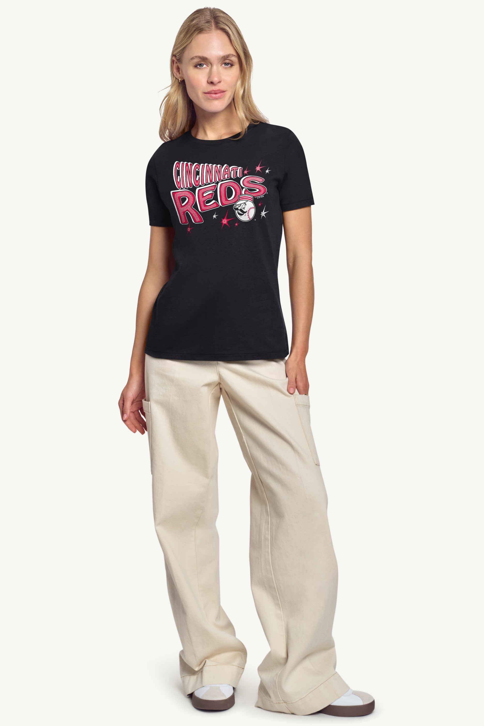 WOMENS CINCINNATI REDS FIREWORKS T SHIRT View 4 | Cincinnati Reds