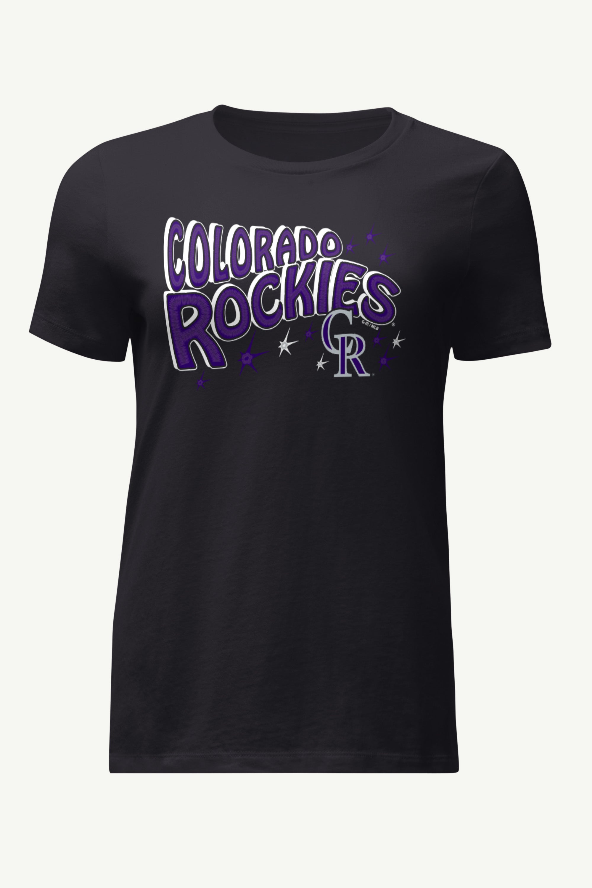 WOMENS COLORADO ROCKIES FIREWORKS T SHIRT View 1 | MLB WOMENS COLORADO ROCKIES FIREWORKS T SHIRT View 1 | MLB