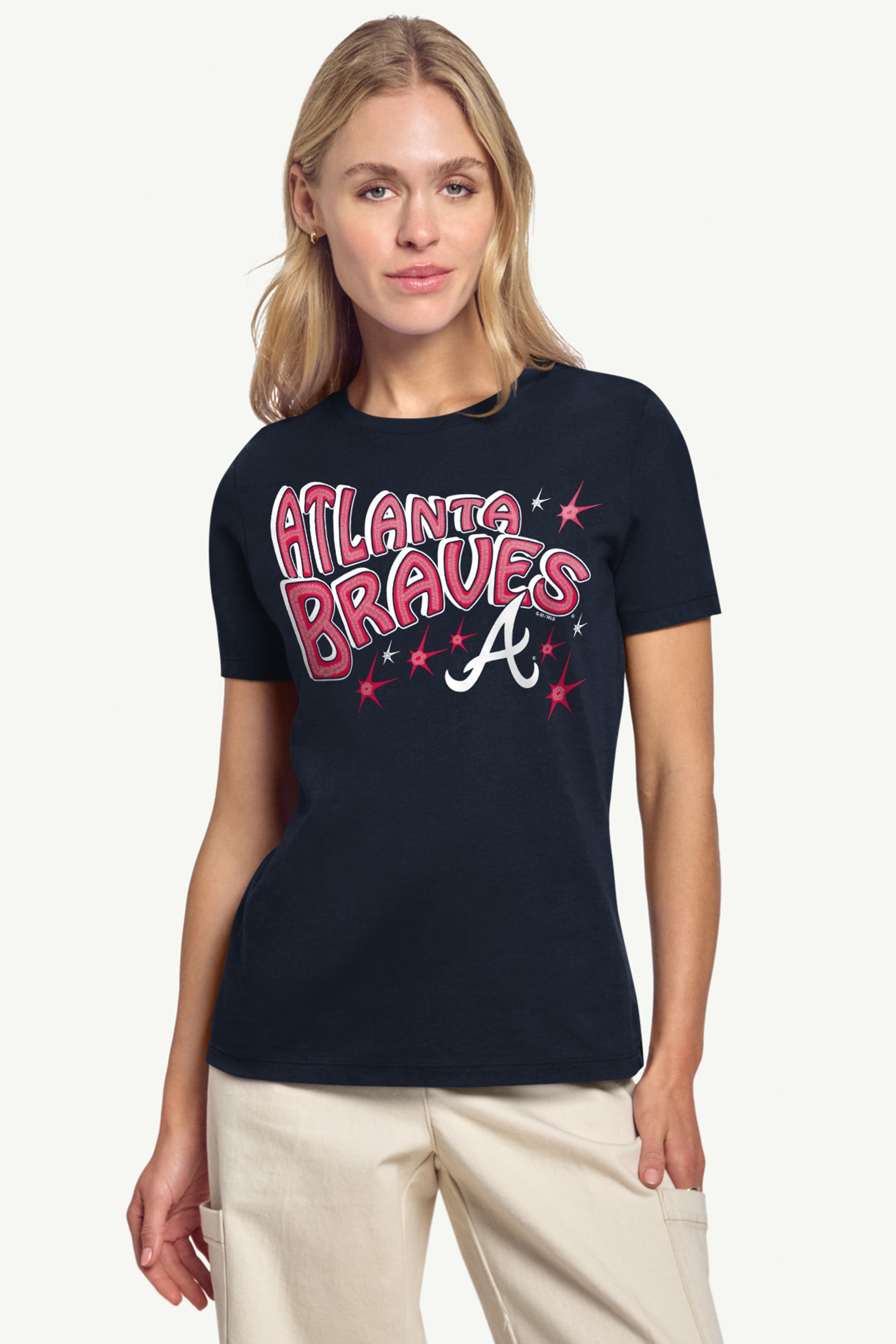 WOMENS ATLANTA BRAVES FIREWORKS T SHIRT View 4 | Atlanta Braves