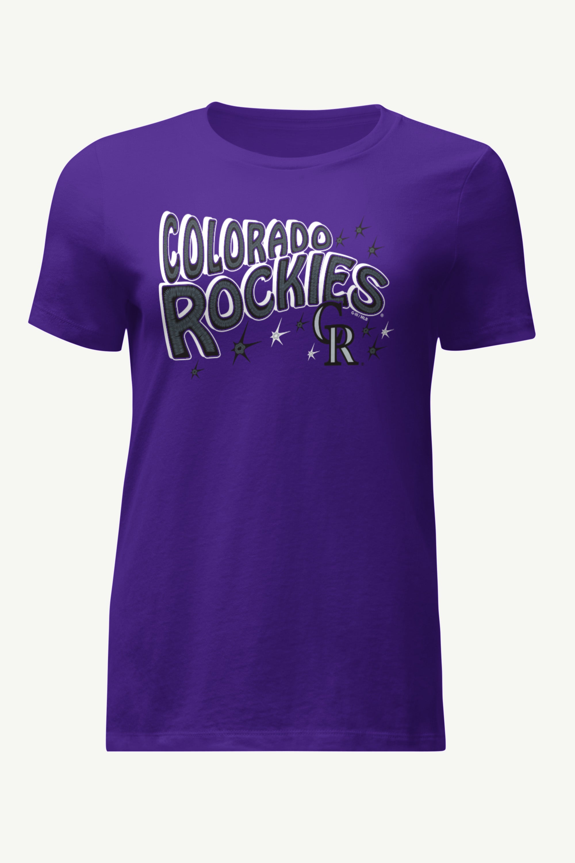 WOMENS COLORADO ROCKIES FIREWORKS T SHIRT View 1 | MLB WOMENS COLORADO ROCKIES FIREWORKS T SHIRT View 1 | MLB