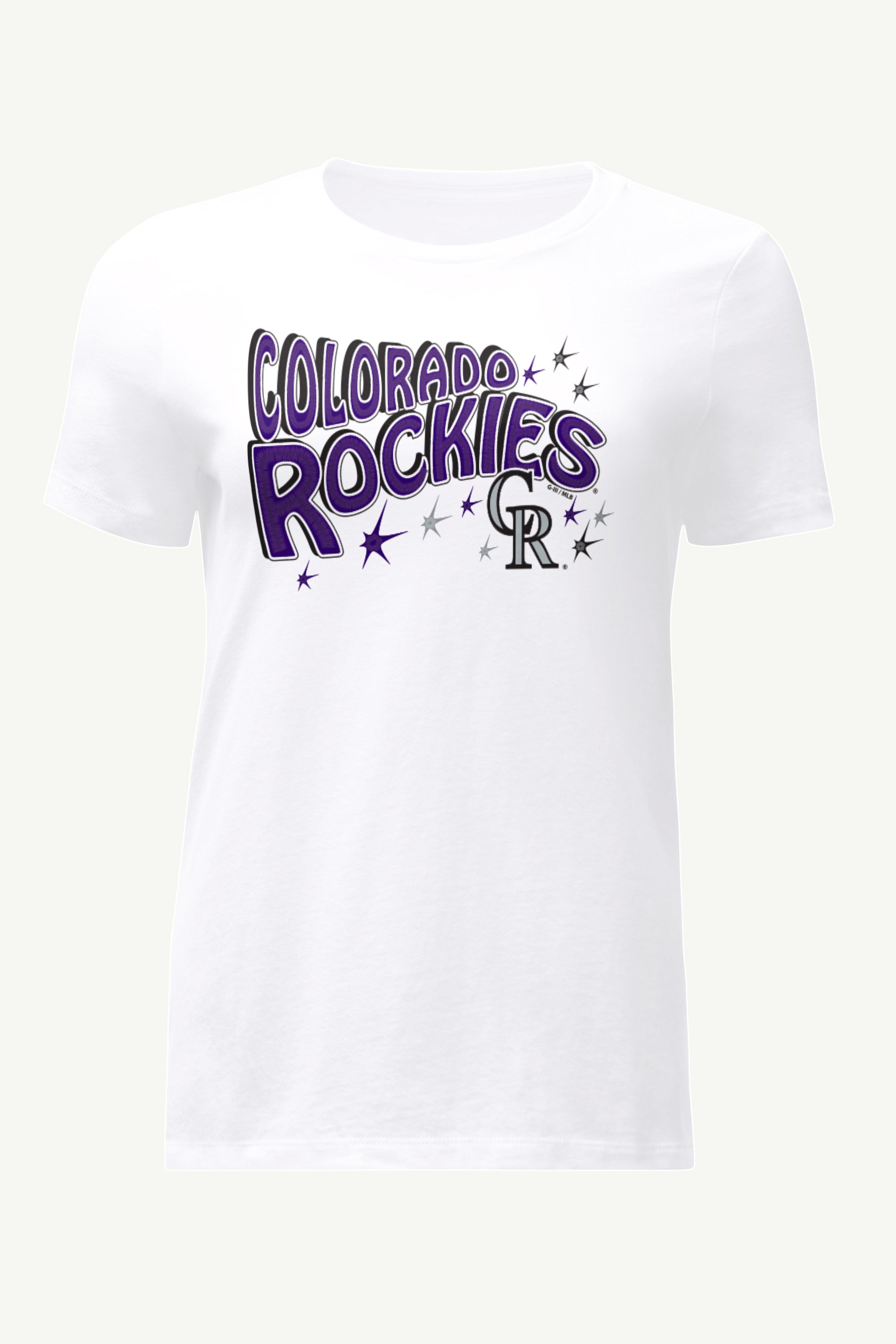 WOMENS COLORADO ROCKIES FIREWORKS T SHIRT View 1 | MLB WOMENS COLORADO ROCKIES FIREWORKS T SHIRT View 1 | MLB