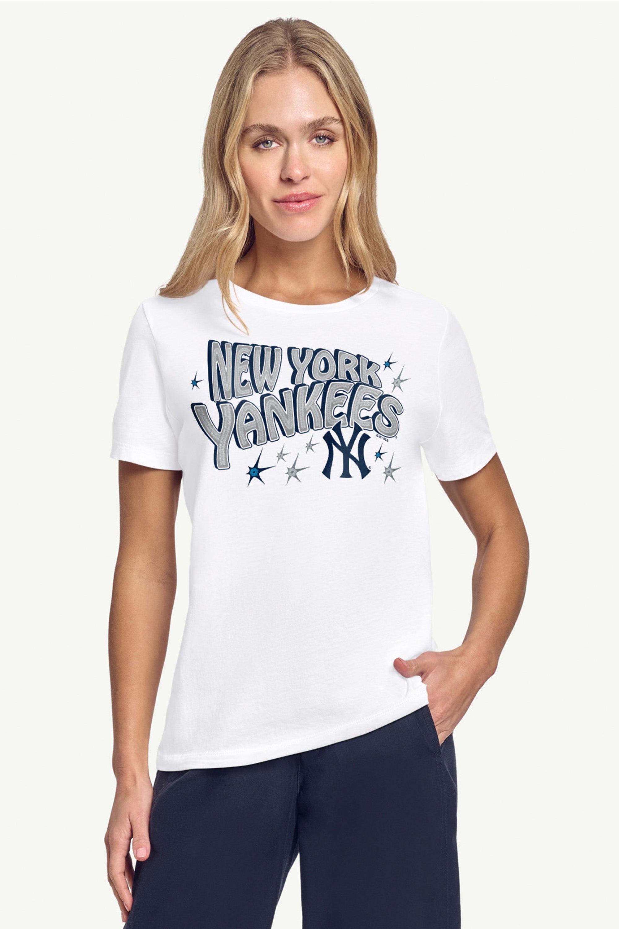 WOMENS NEW YORK YANKEES FIREWORKS T SHIRT View 3 | New York Yankees
