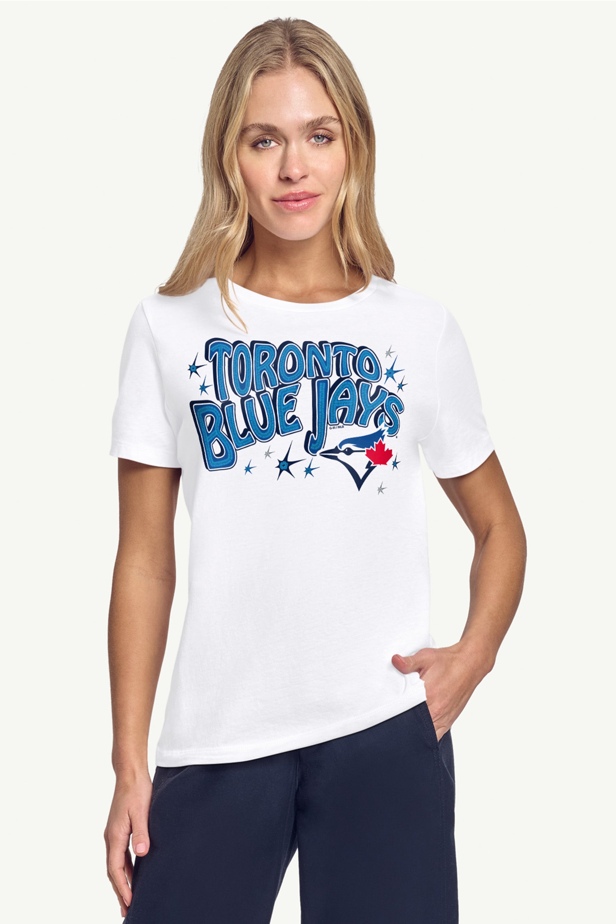 WOMENS TORONTO BLUE JAYS FIREWORKS T SHIRT View 3