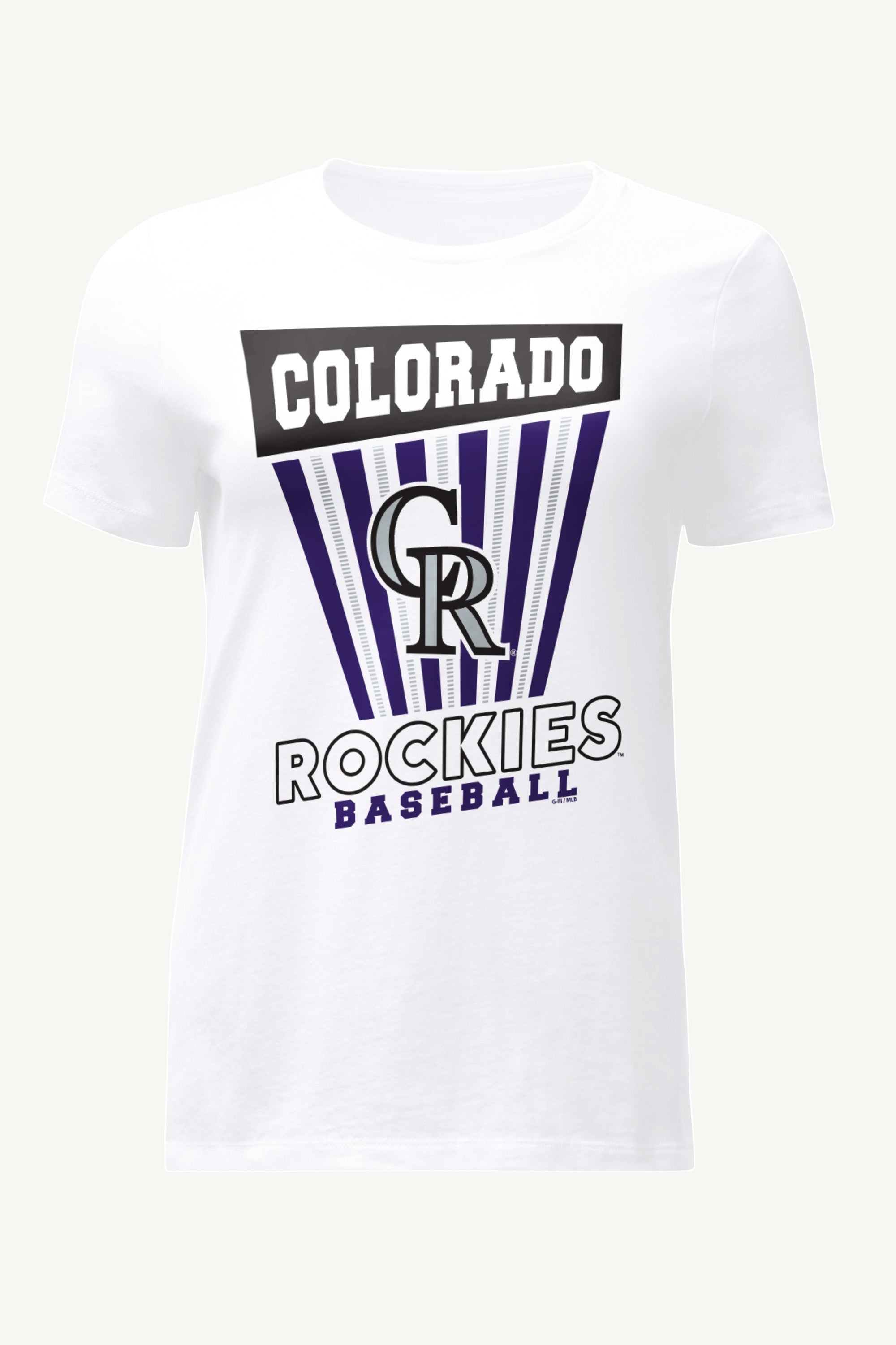 WOMENS COLORADO ROCKIES POSTER PRINT T SHIRT View 1 | Products