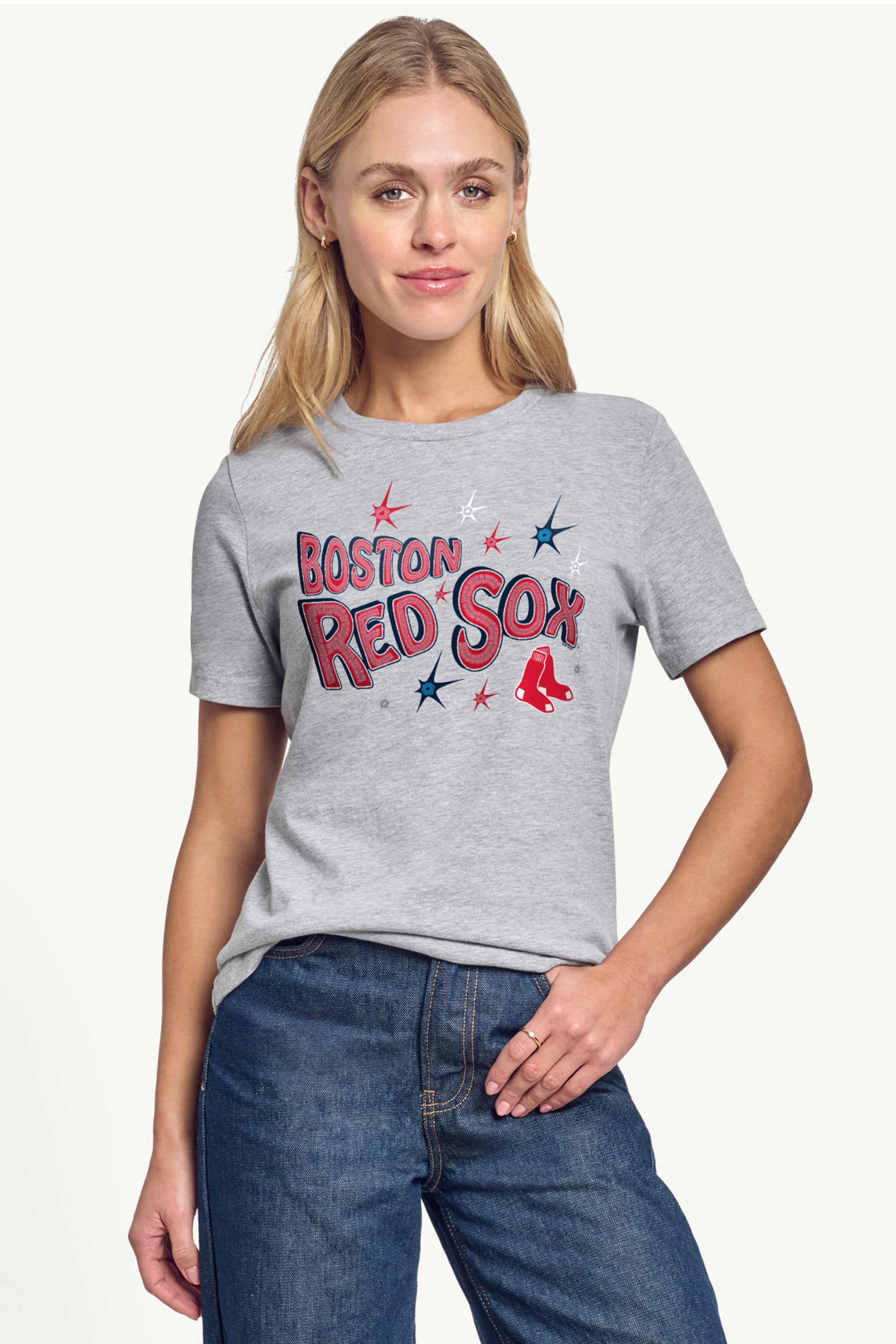 WOMENS BOSTON RED SOX FIREWORKS T SHIRT View 3 | Boston Red Sox