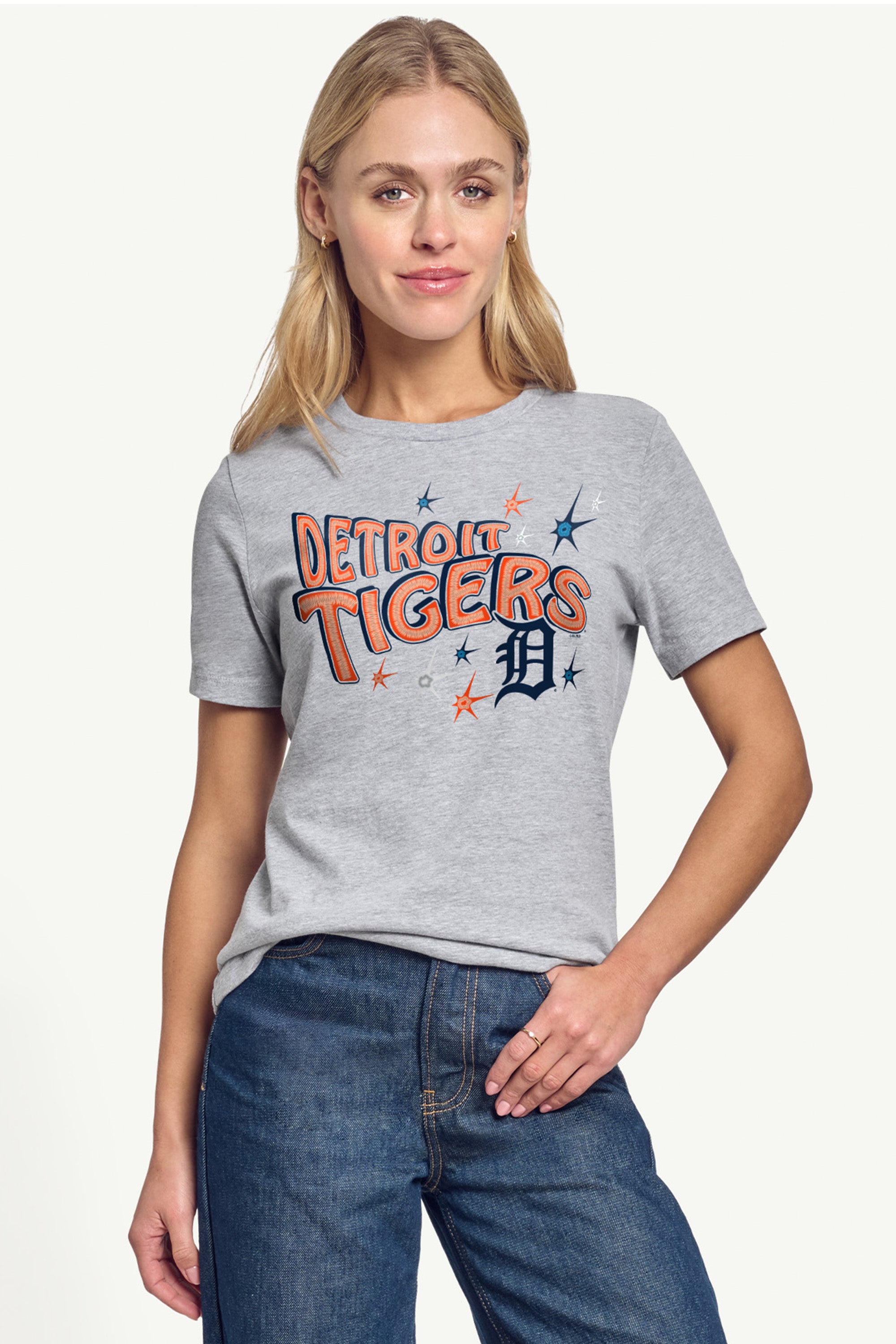 WOMENS DETROIT TIGERS FIREWORKS T SHIRT View 3 | MLB Postseason