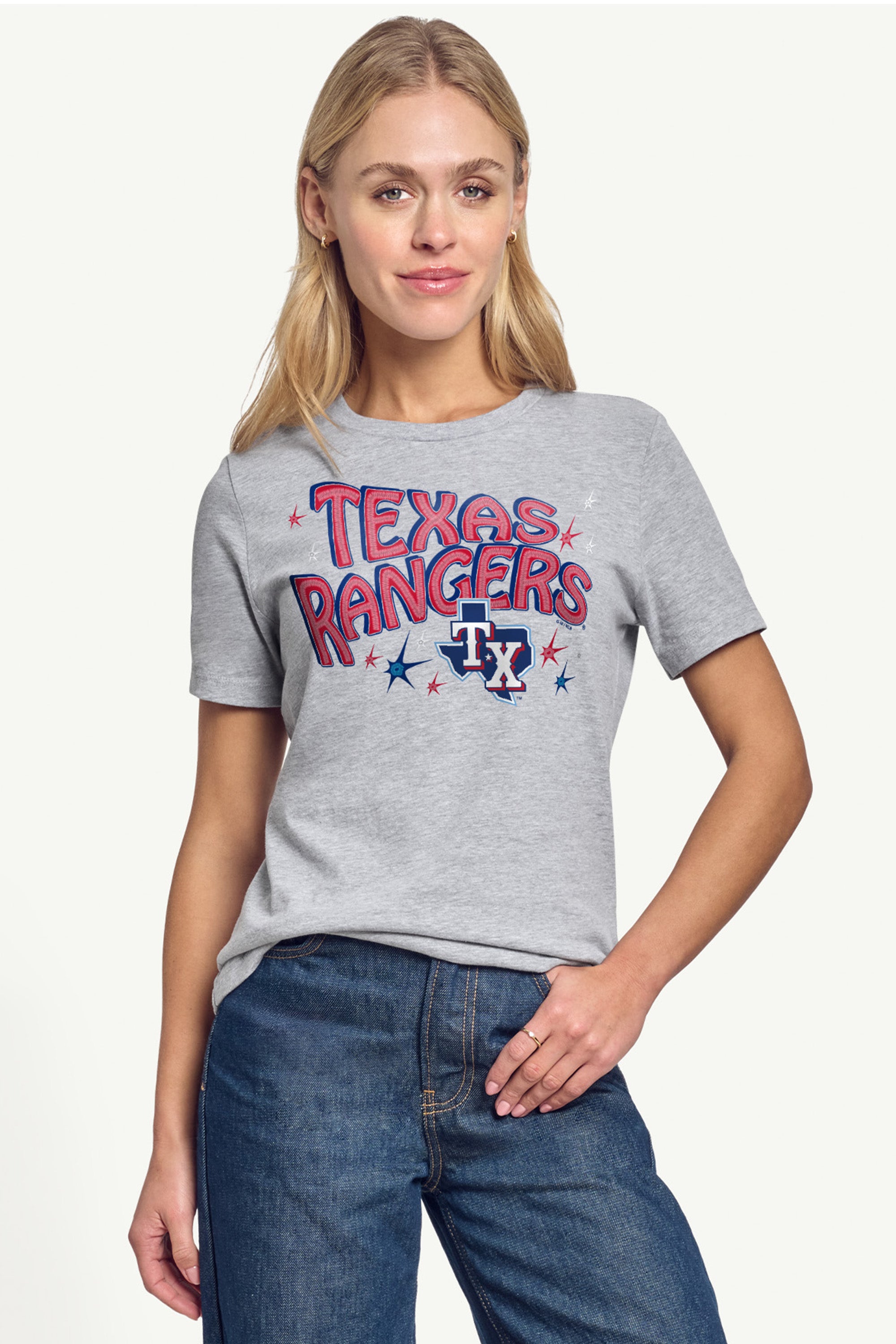 WOMENS TEXAS RANGERS FIREWORKS T SHIRT View 3 | Texas Rangers