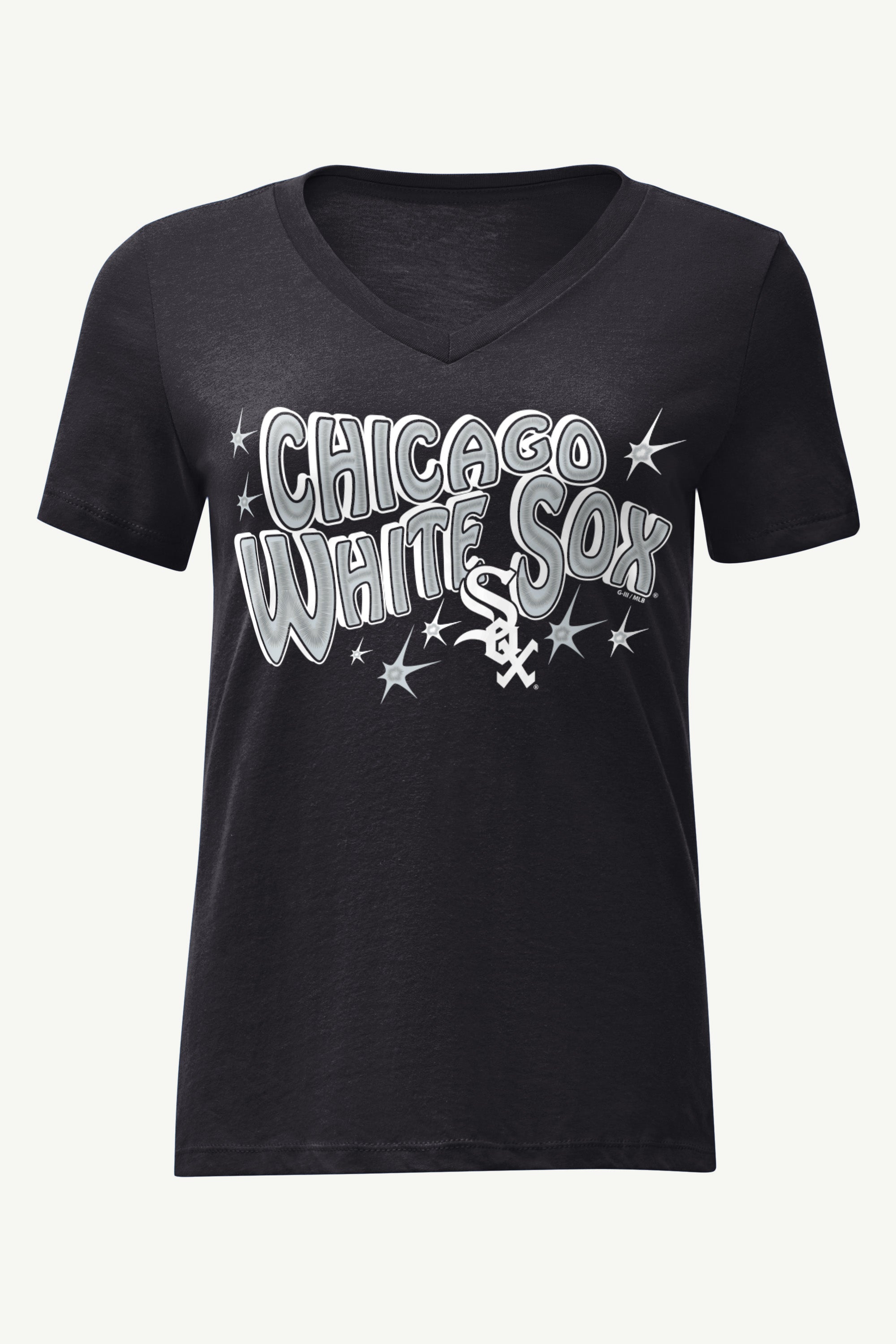 WOMENS CHICAGO WHITE SOX FIREWORKS V NECK T SHIRT View 1 | Chicago White Sox