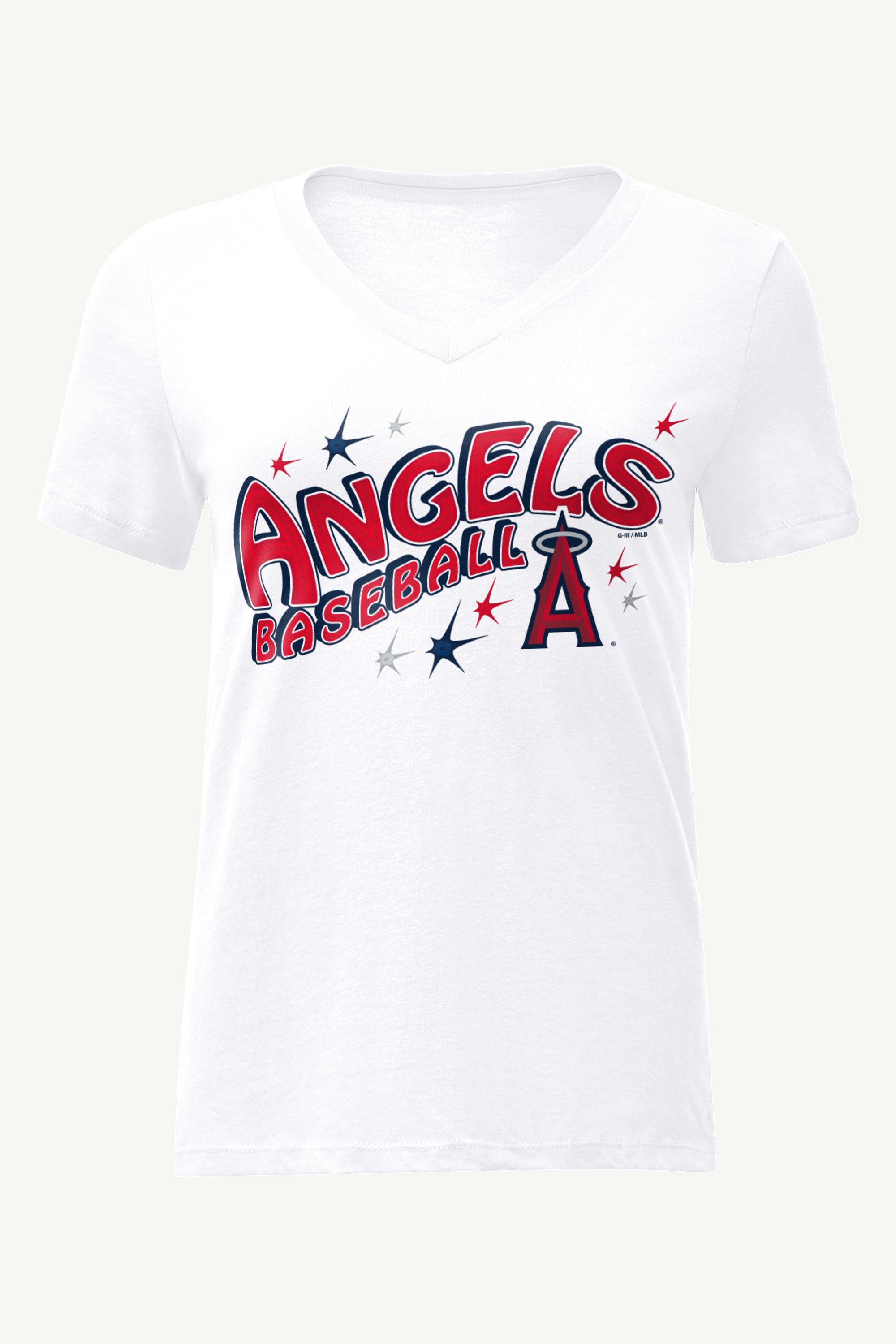 WOMENS LOS ANGELESANGELS FIREWORKS V NECK T SHIRT View 4 | Los Angeles Angels