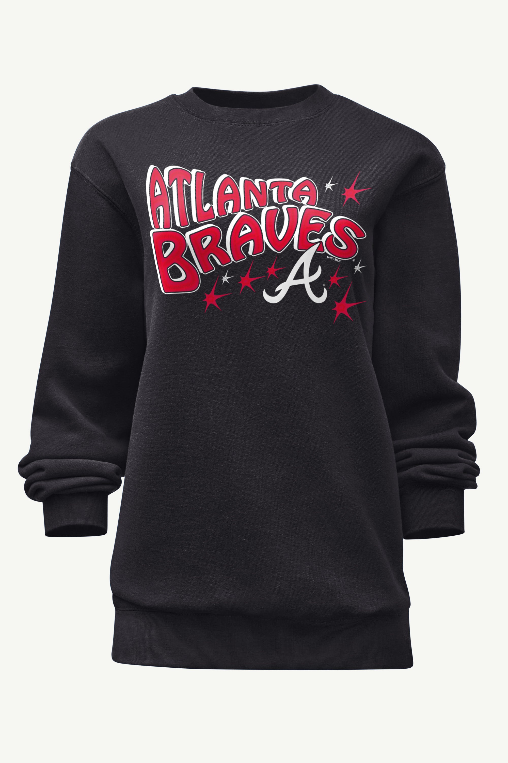 WOMENS ATLANTA BRAVES FIREWORKS SWEATSHIRT View 1 | MLB