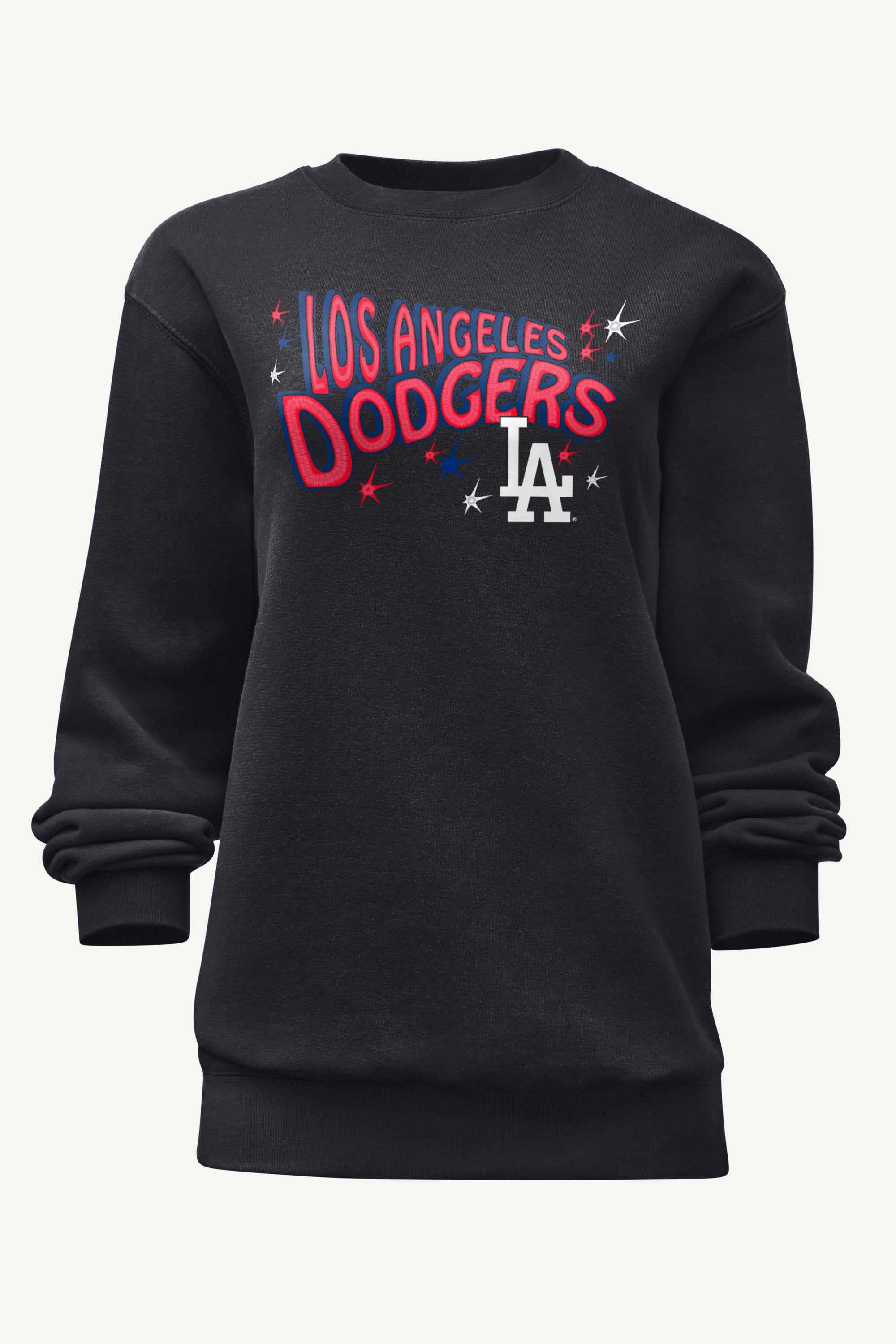 WOMENS LOS ANGELES DODGERS FIREWORKS SWEATSHIRT View 1 | DTG WOMENS LOS ANGELES DODGERS FIREWORKS SWEATSHIRT View 1 | DTG