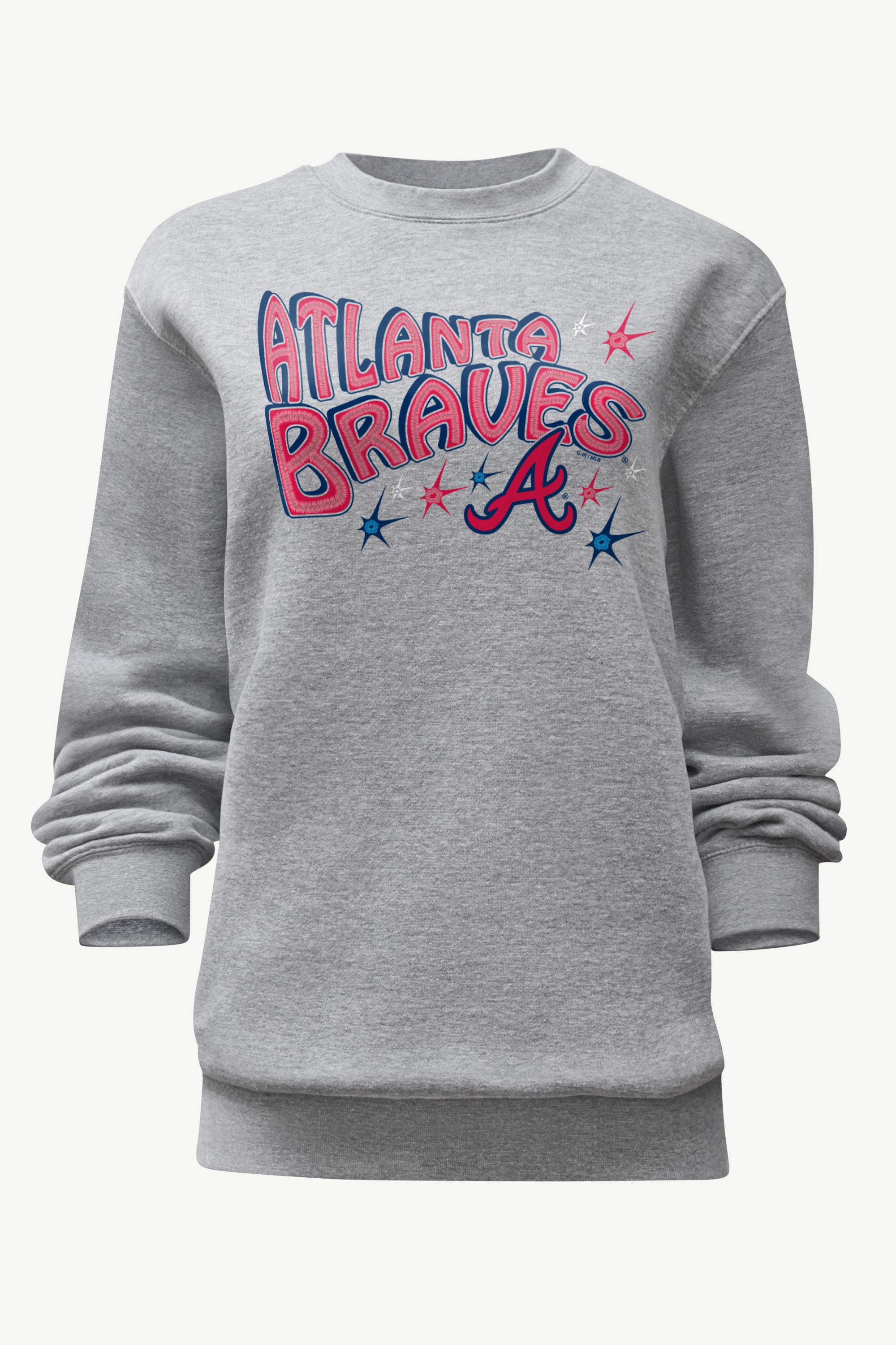WOMENS ATLANTA BRAVES FIREWORKS SWEATSHIRT View 1 | MLB