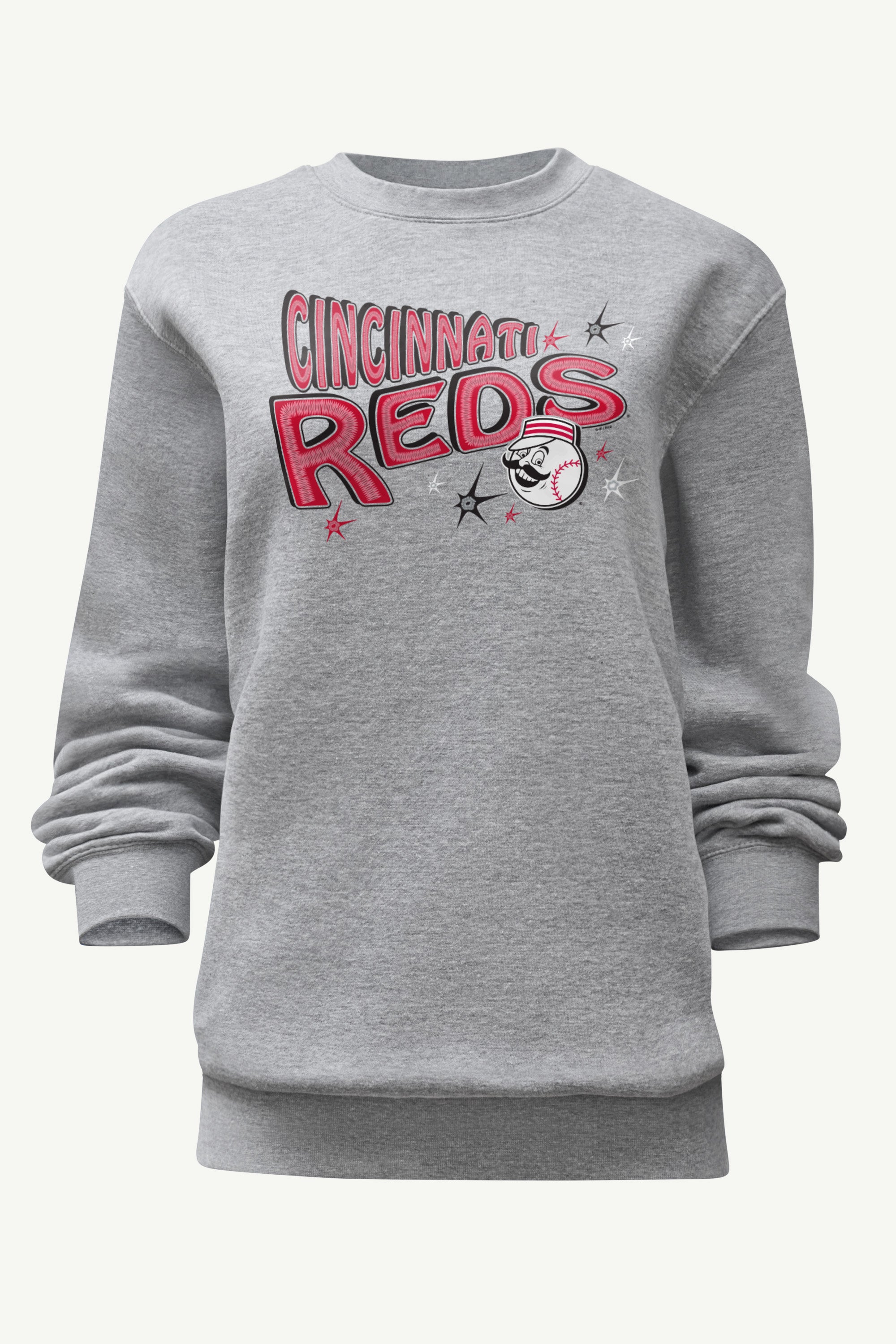 WOMENS CINCINNATI REDS FIREWORKS SWEATSHIRT View 1 | Cincinnati Reds