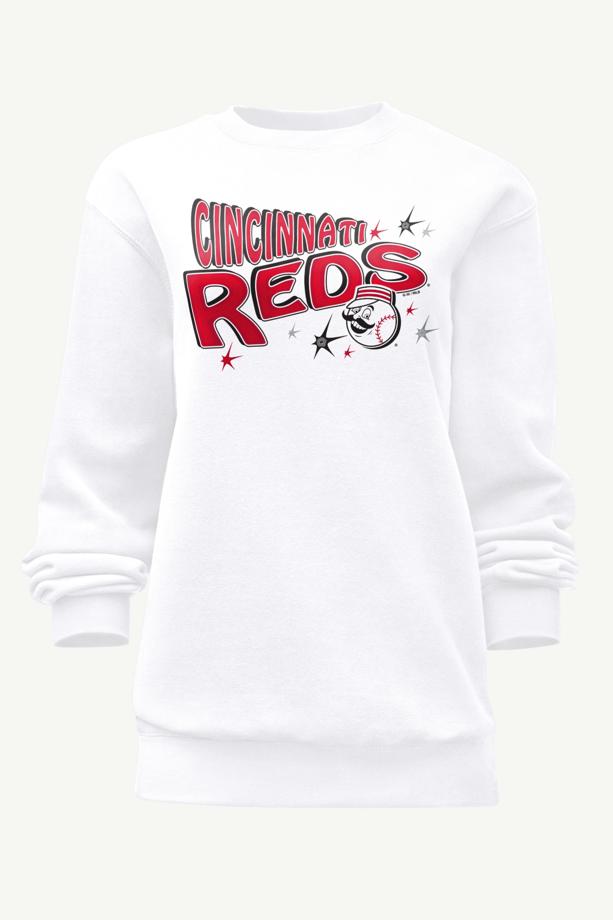 WOMENS CINCINNATI REDS FIREWORKS SWEATSHIRT View 1 | Cincinnati Reds