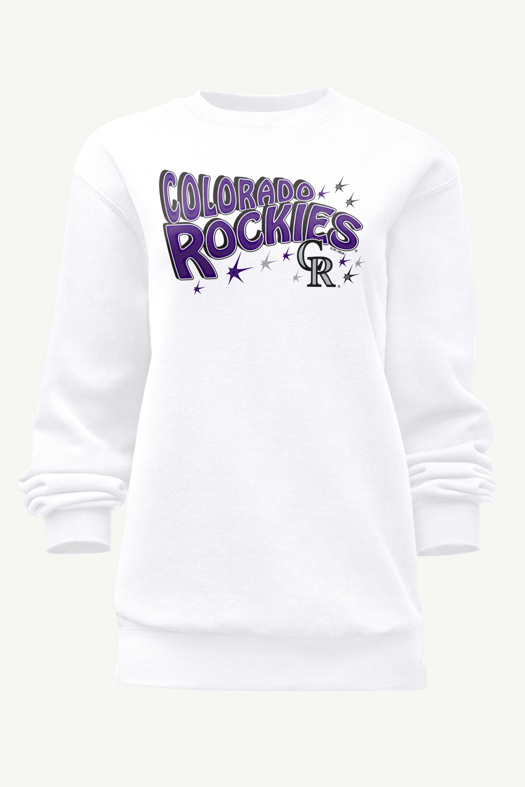 WOMENS COLORADO ROCKIES FIREWORKS SWEATSHIRT View 1 | MLB WOMENS COLORADO ROCKIES FIREWORKS SWEATSHIRT View 1 | MLB